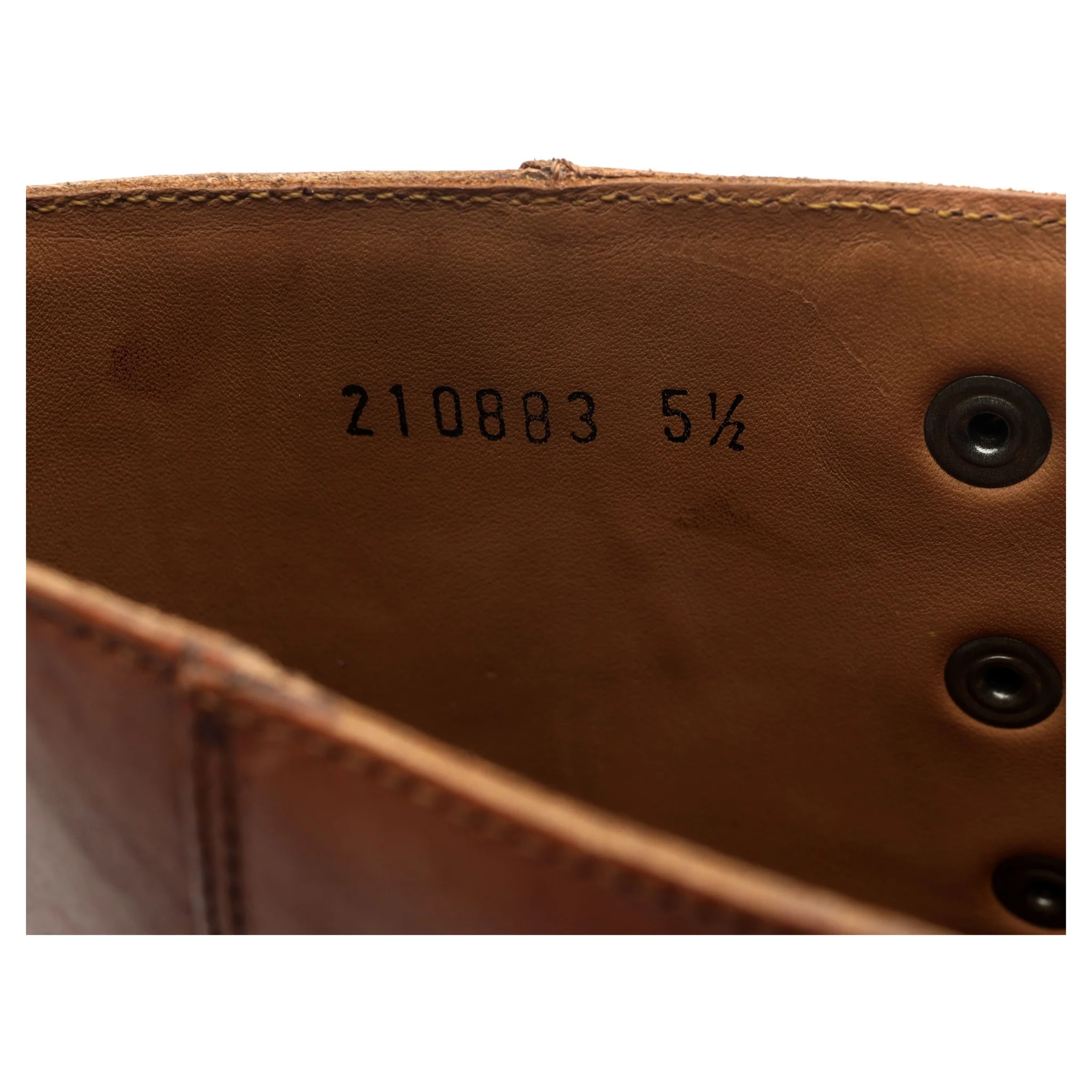 Women's 'Nanette' Tan Brown Leather Hiker Boots UK 5.5 - Image 13