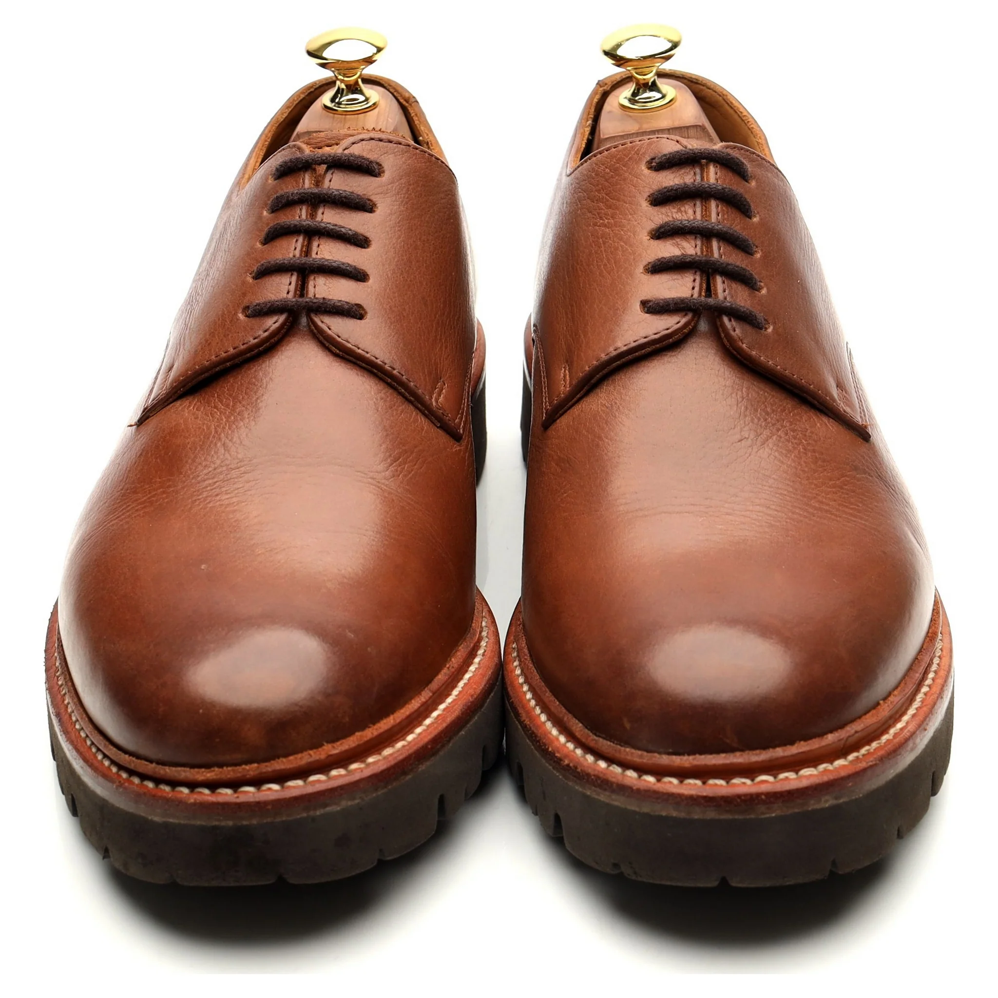 'Curt' Brown Leather Derby UK 8 G - Image 9