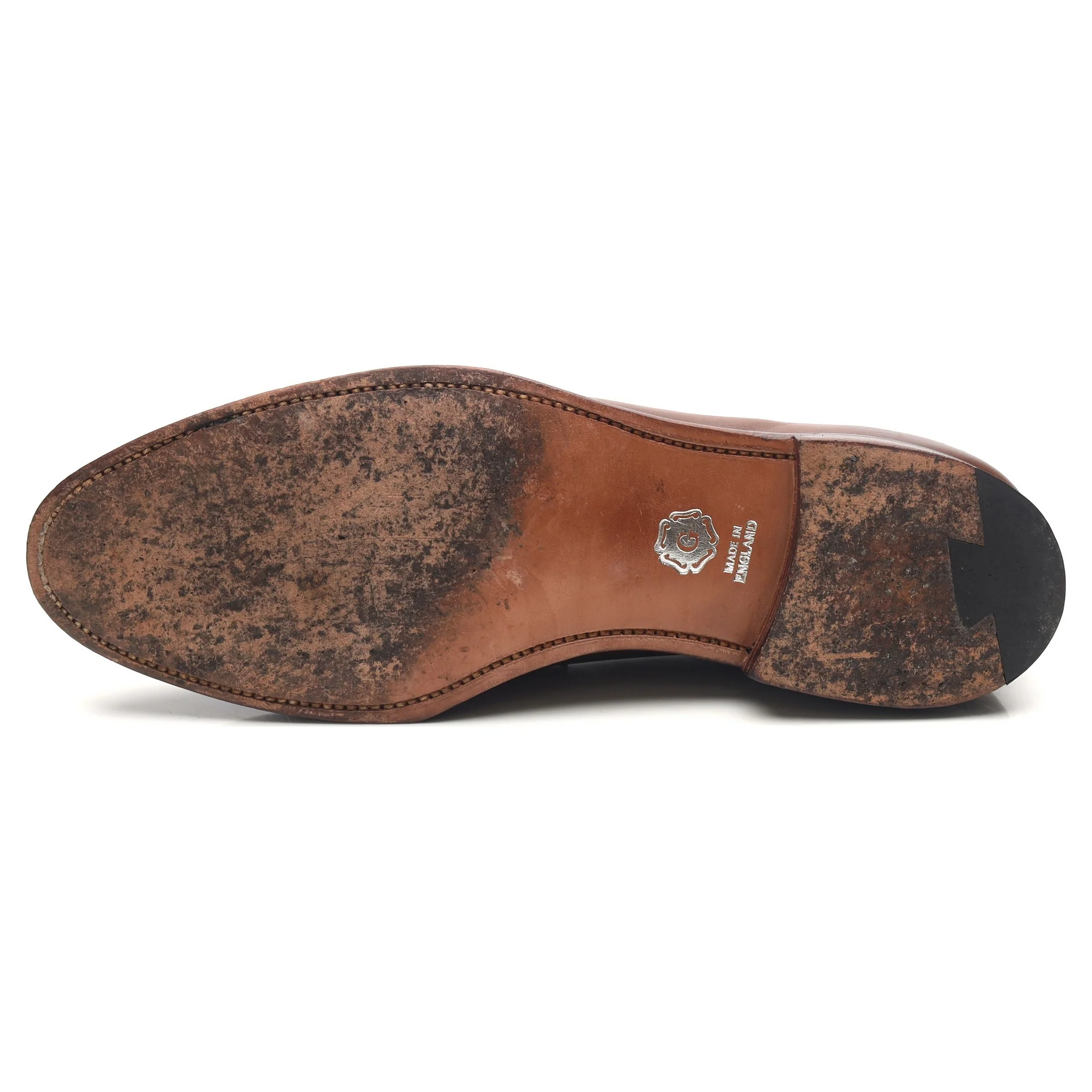 'Aldgate' Brown Leather Loafers UK 10 E - Image 10