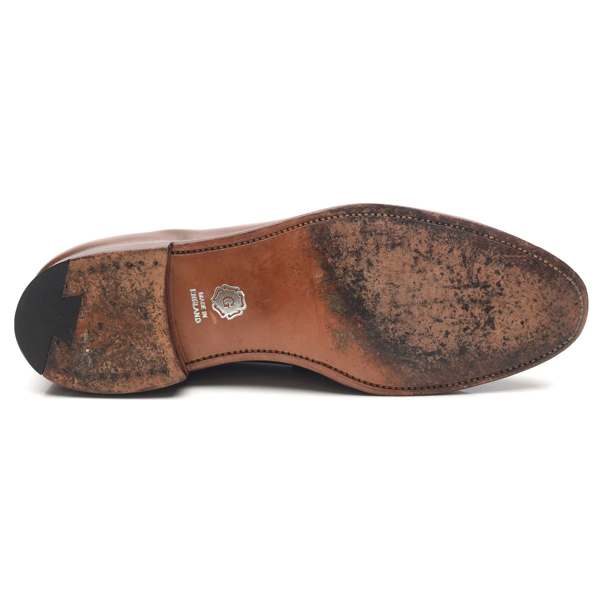 'Aldgate' Brown Leather Loafers UK 10 E - Image 11