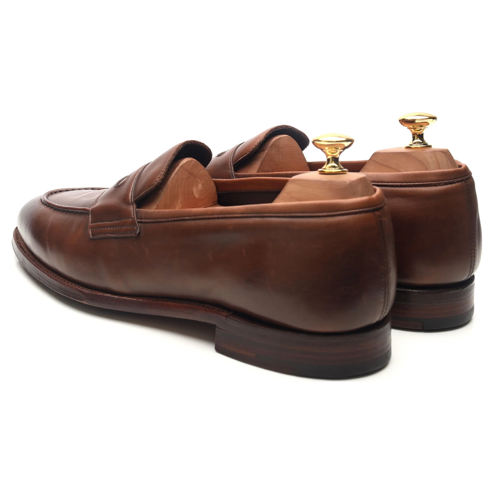 'Aldgate' Brown Leather Loafers UK 10 E - Image 3