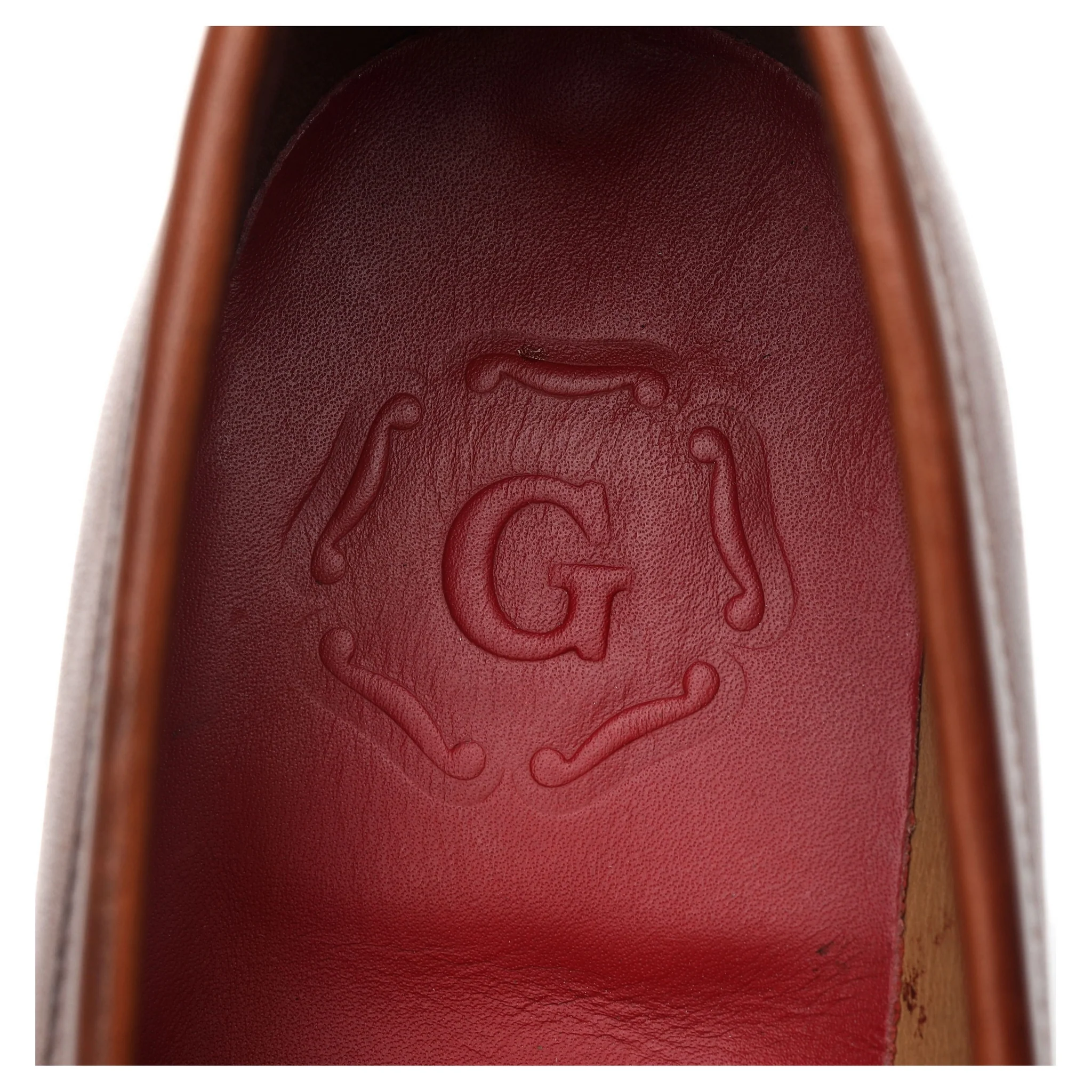 'Peter' Tan Brown Leather Loafers UK 7.5 E - Image 12