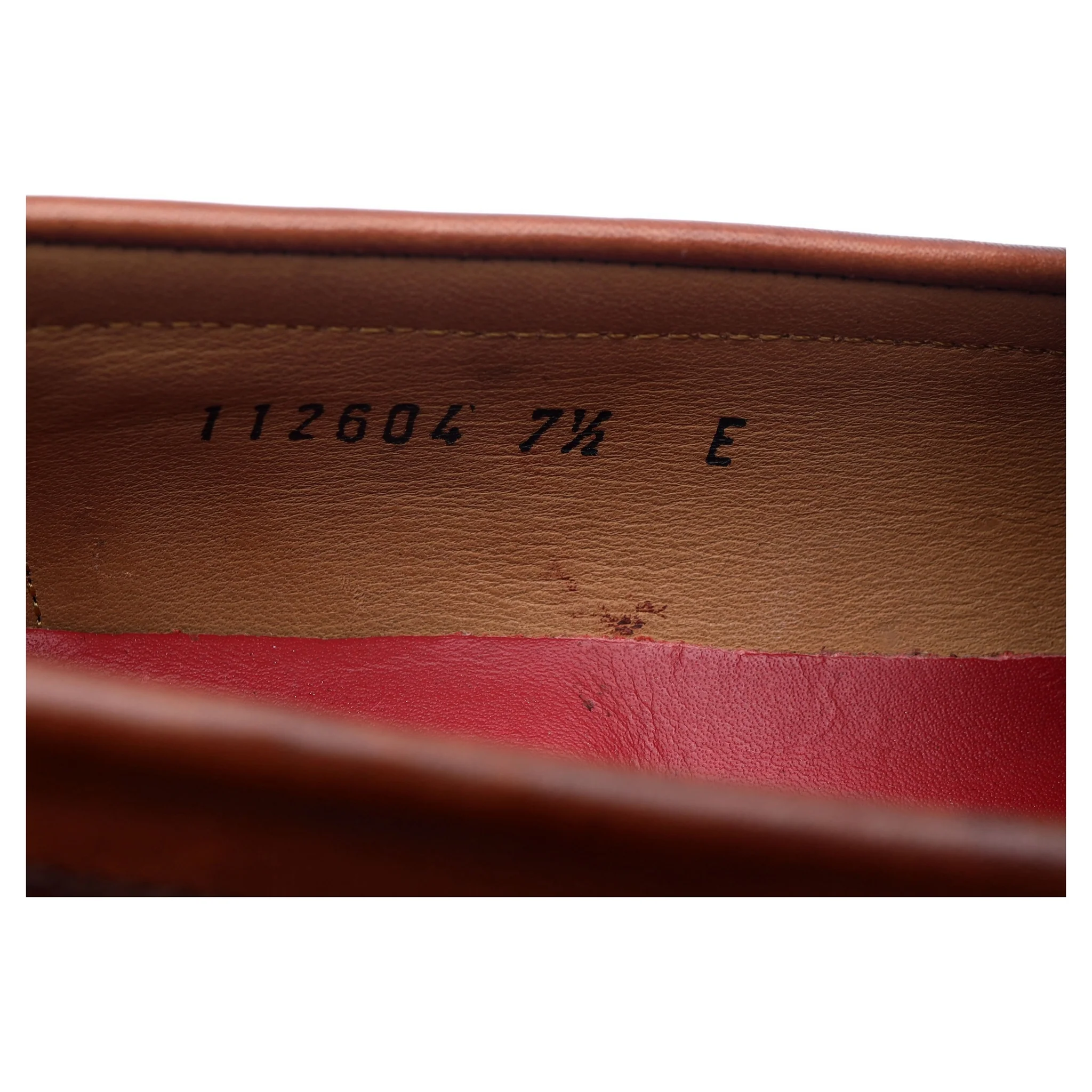 'Peter' Tan Brown Leather Loafers UK 7.5 E - Image 13