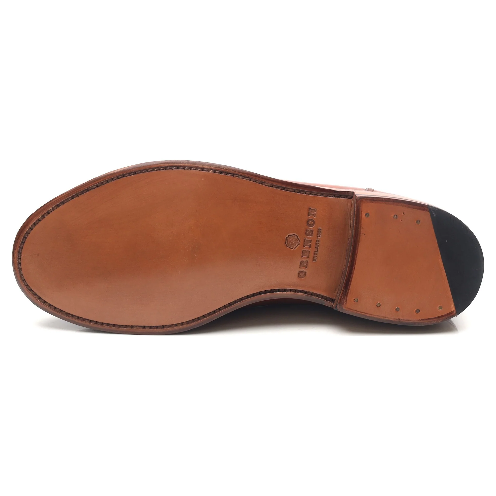 'Mackenzie' Tan Brown Leather Tassel Loafers UK 8.5 E - Image 10