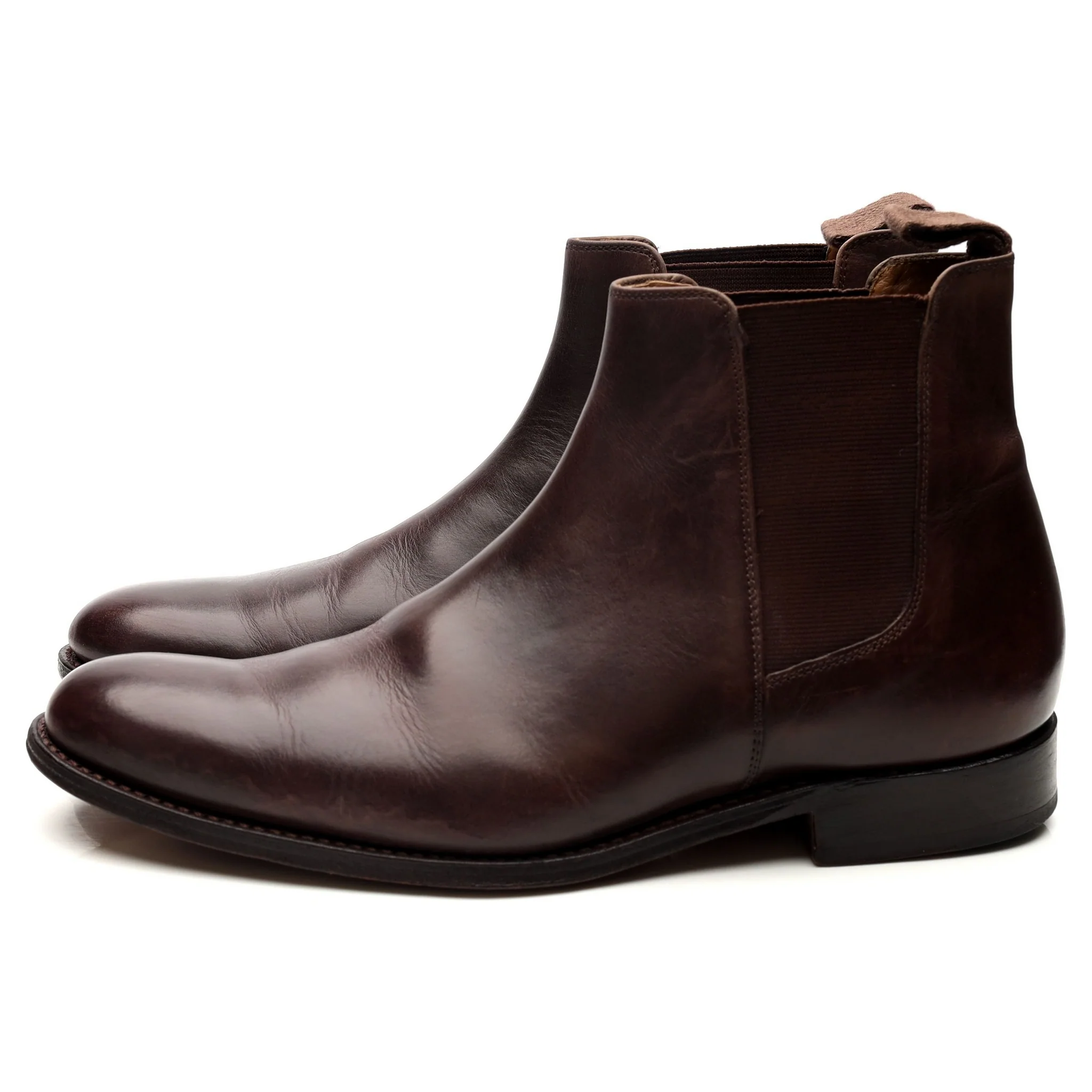 'Declan' Dark Brown Leather Chelsea Boots UK 7 F - Image 2