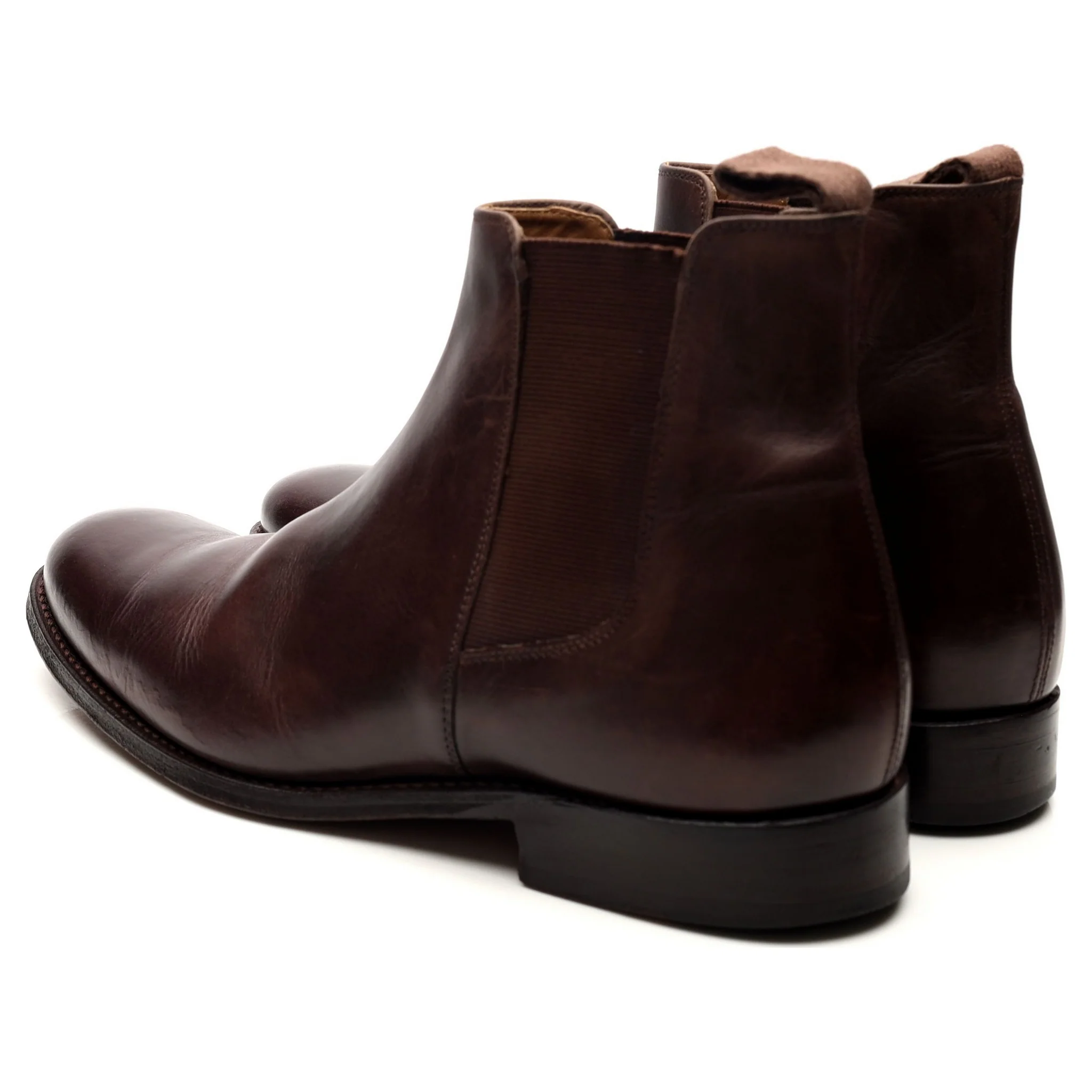 'Declan' Dark Brown Leather Chelsea Boots UK 7 F - Image 3