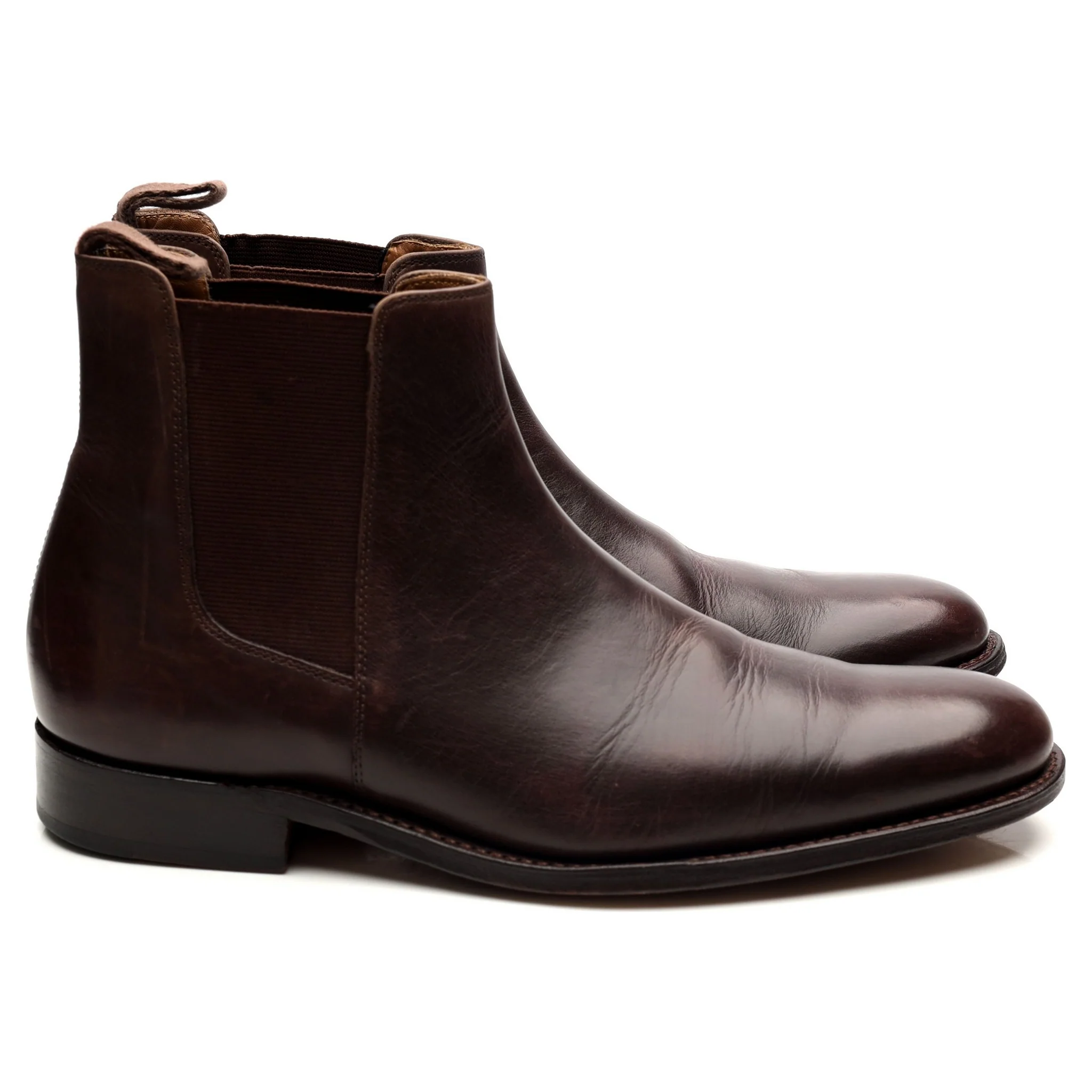 'Declan' Dark Brown Leather Chelsea Boots UK 7 F - Image 6