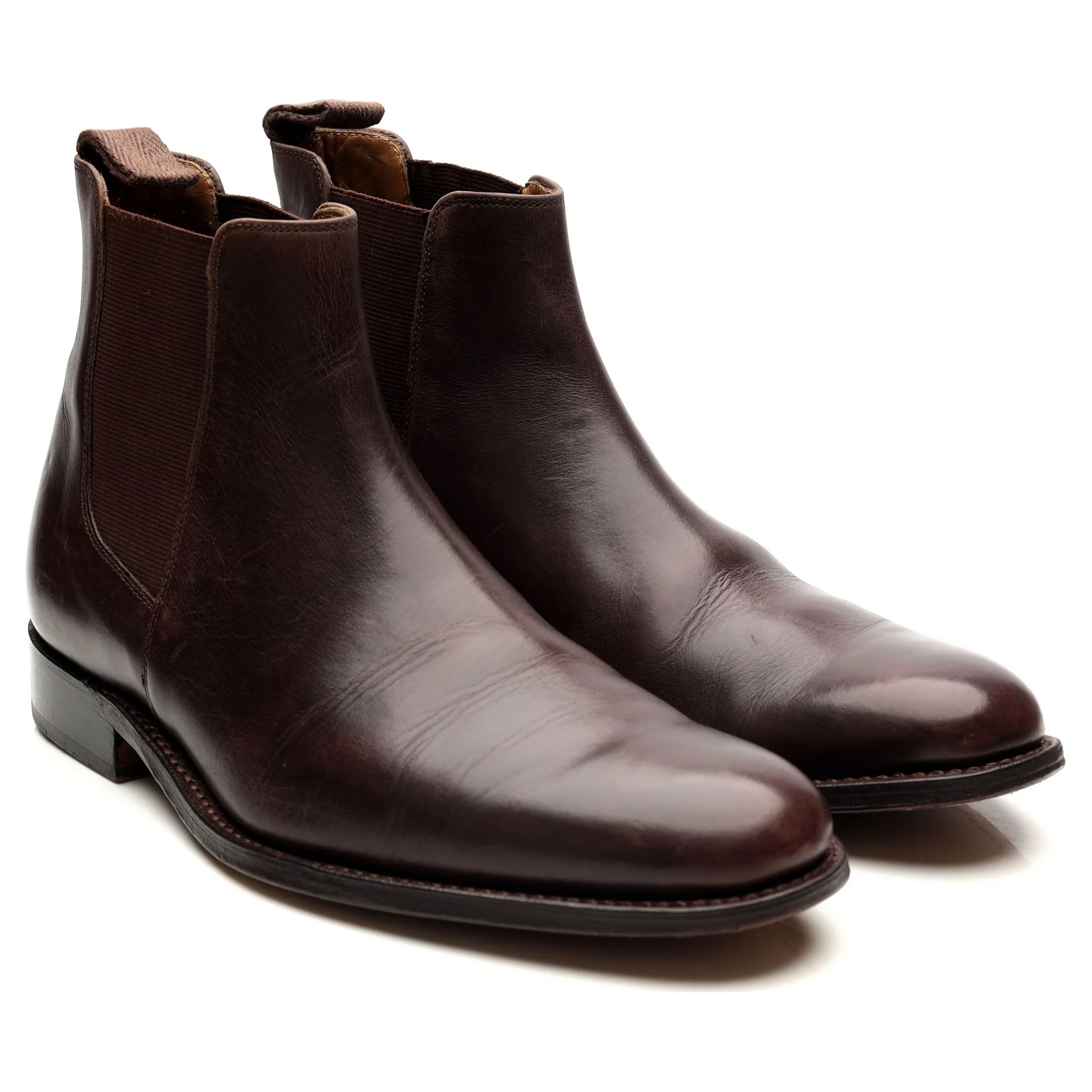 'Declan' Dark Brown Leather Chelsea Boots UK 7 F - Image 7