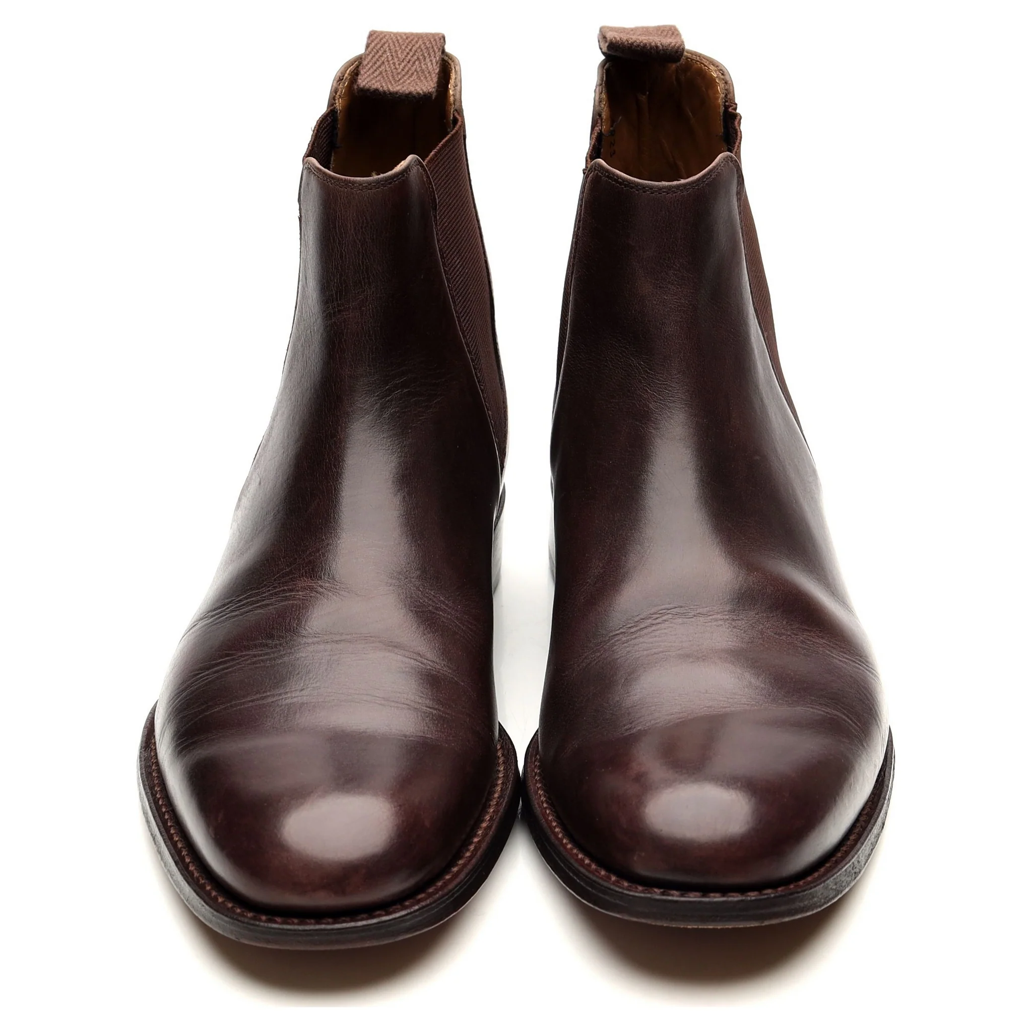 'Declan' Dark Brown Leather Chelsea Boots UK 7 F - Image 9