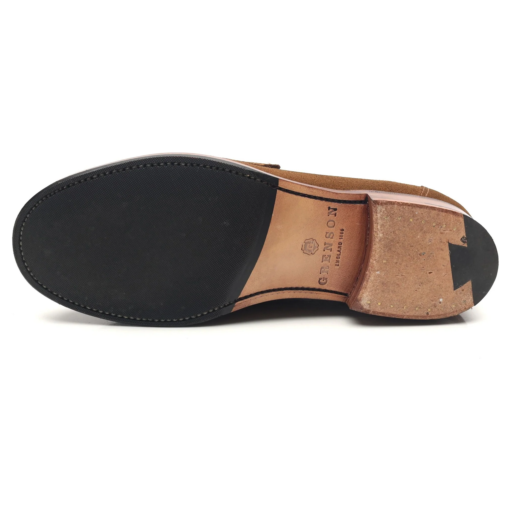 'Epsom' Snuff Brown Suede Loafers UK 7 E - Image 10