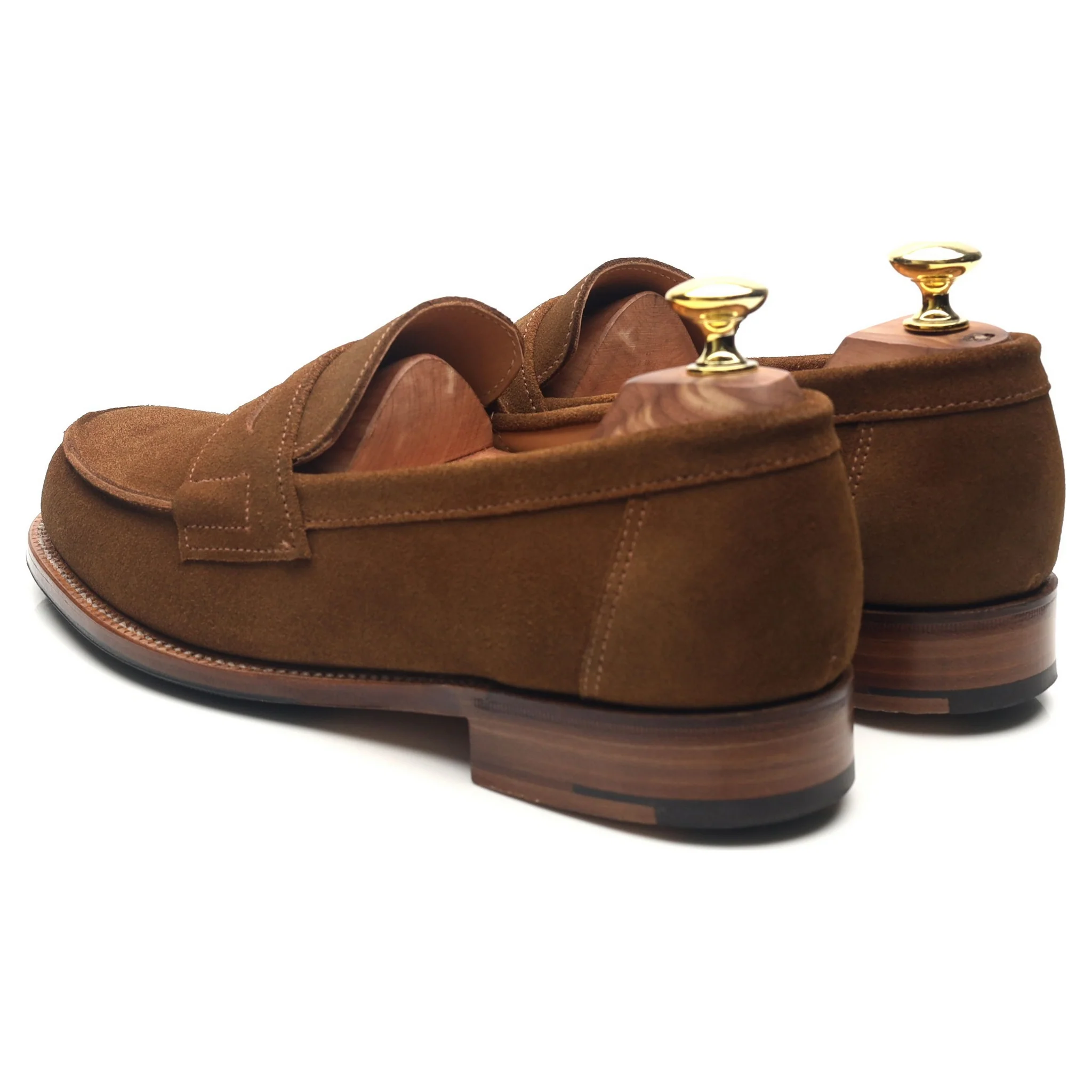 'Epsom' Snuff Brown Suede Loafers UK 7 E - Image 3