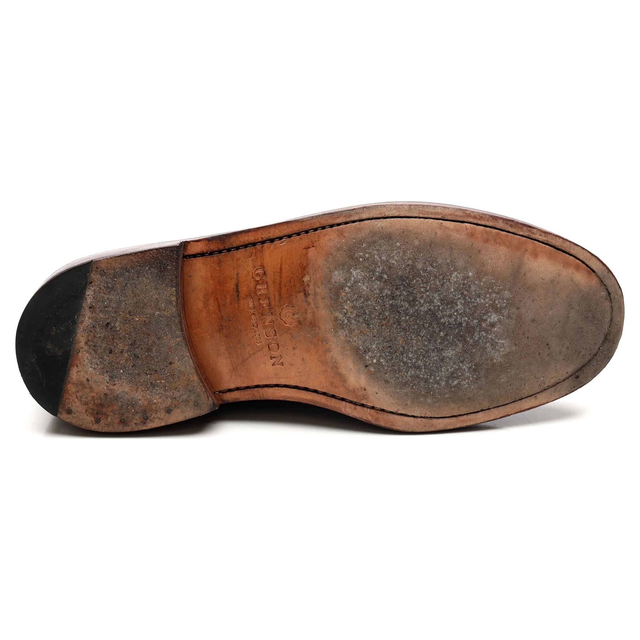 'Fred' Black Leather Brogue Boots UK 9.5 G - Image 11