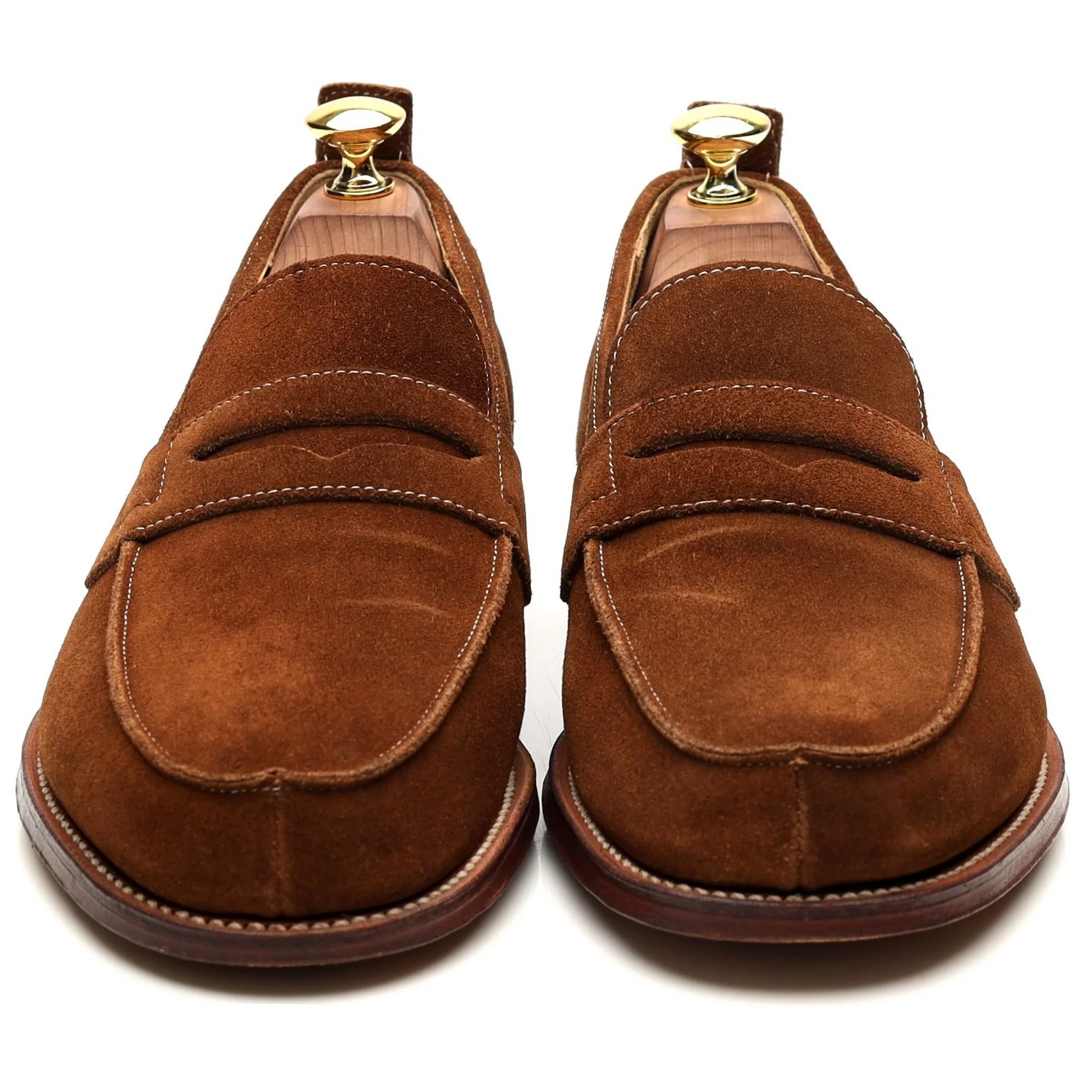 'James' Snuff Brown Suede Loafers UK 8 E - Image 8