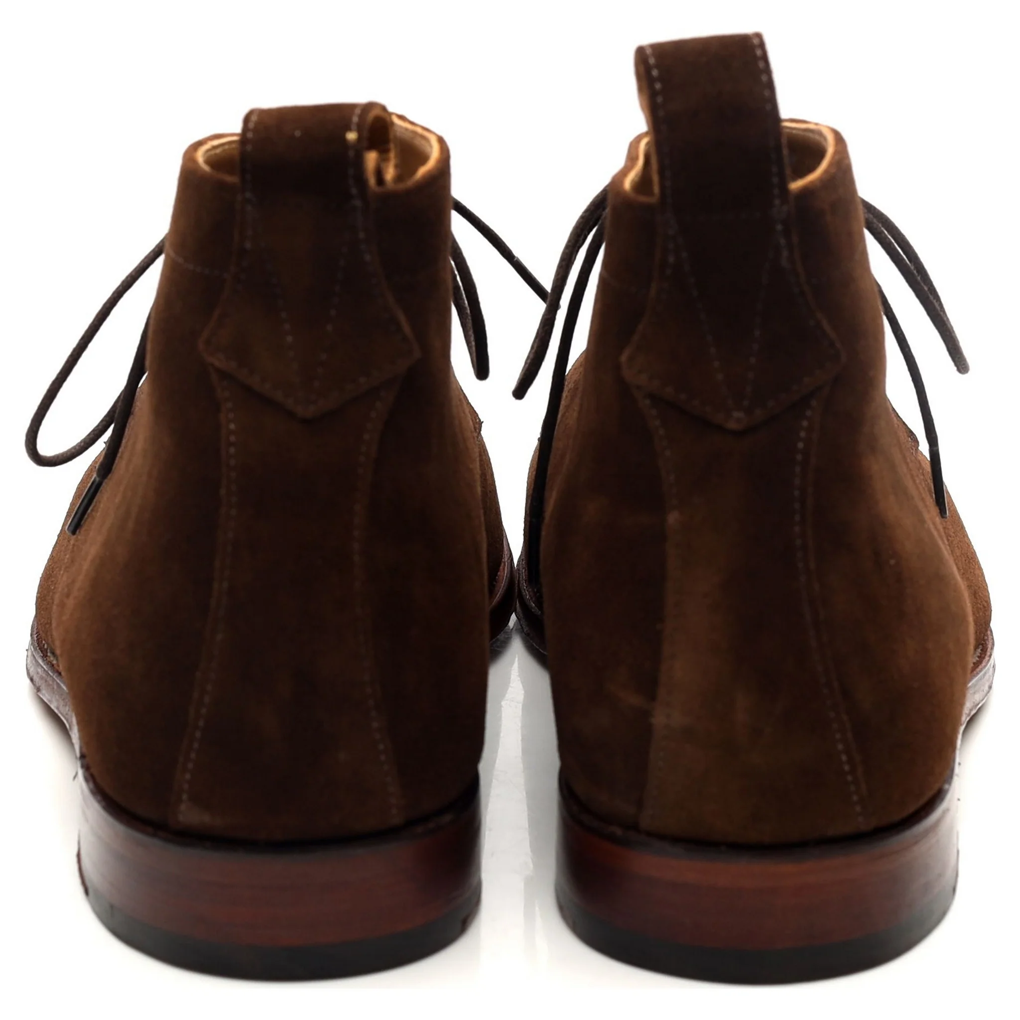 'Marcus' Dark Brown Suede Chukka Boots UK 10.5 F - Image 4