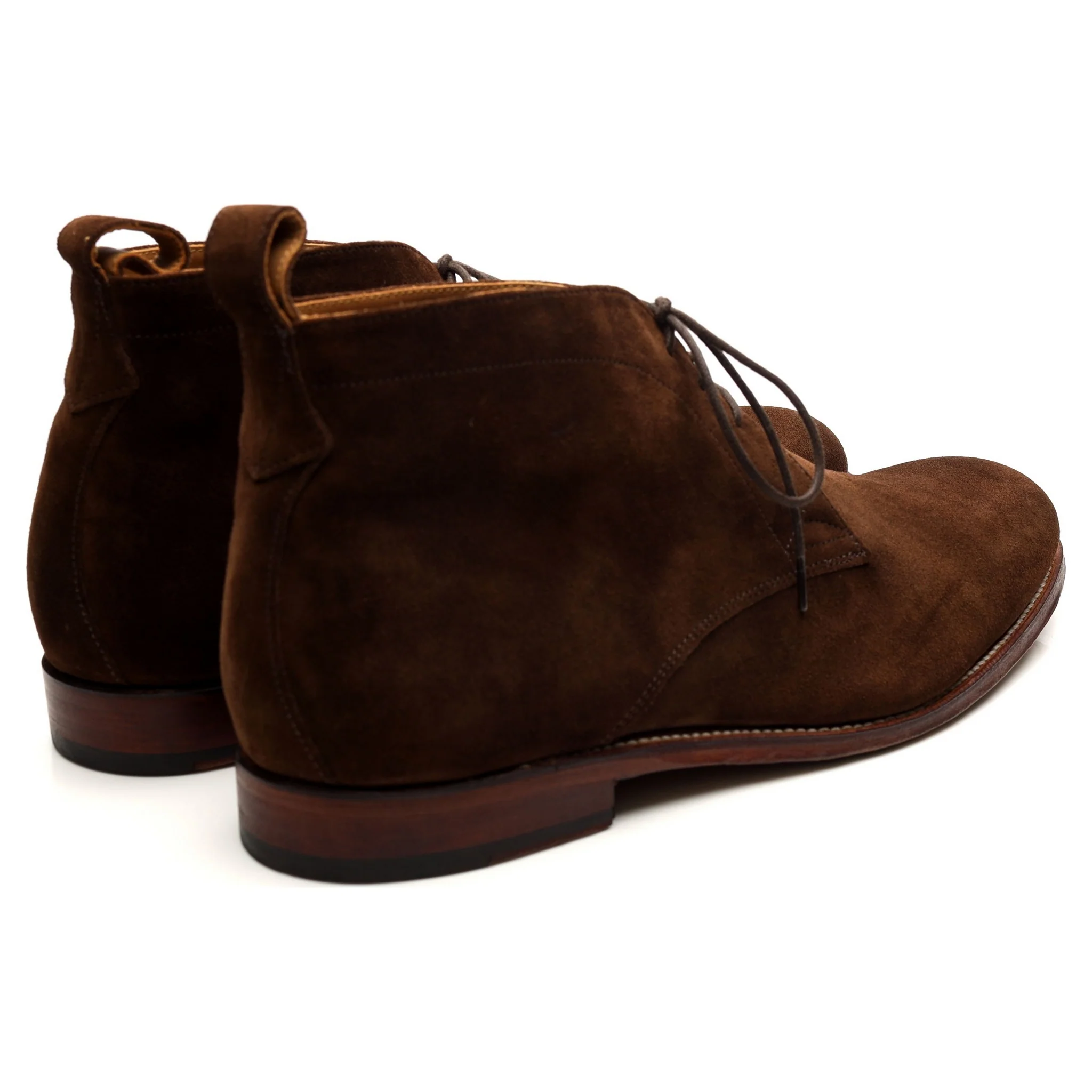 'Marcus' Dark Brown Suede Chukka Boots UK 10.5 F - Image 5