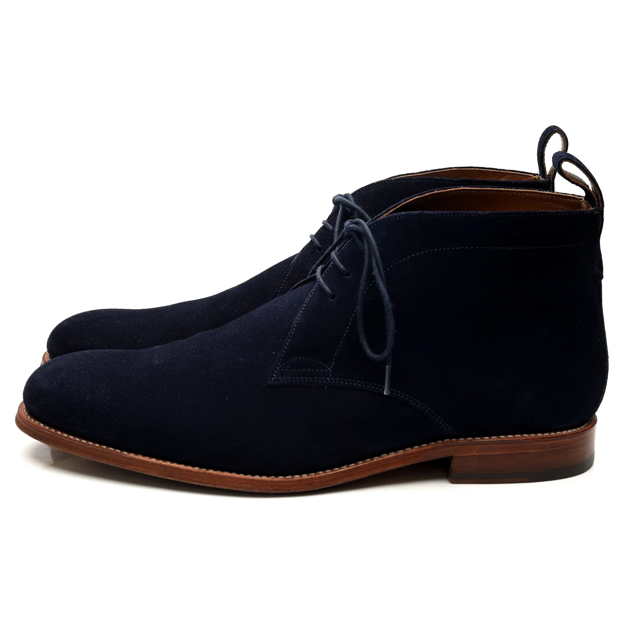 'Marcus' Navy Blue Suede Chukka Boots UK 10 F - Image 2