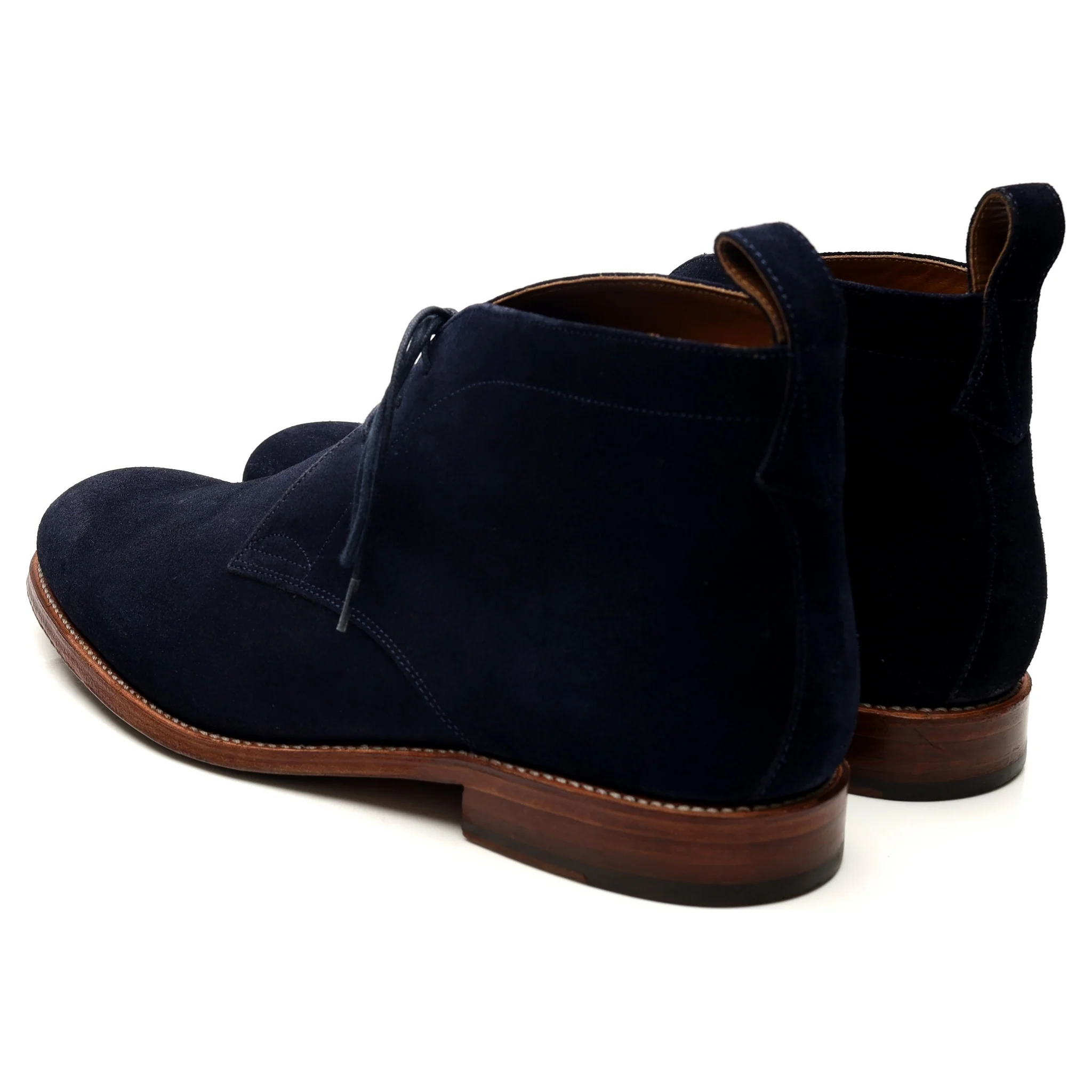 'Marcus' Navy Blue Suede Chukka Boots UK 10 F - Image 3