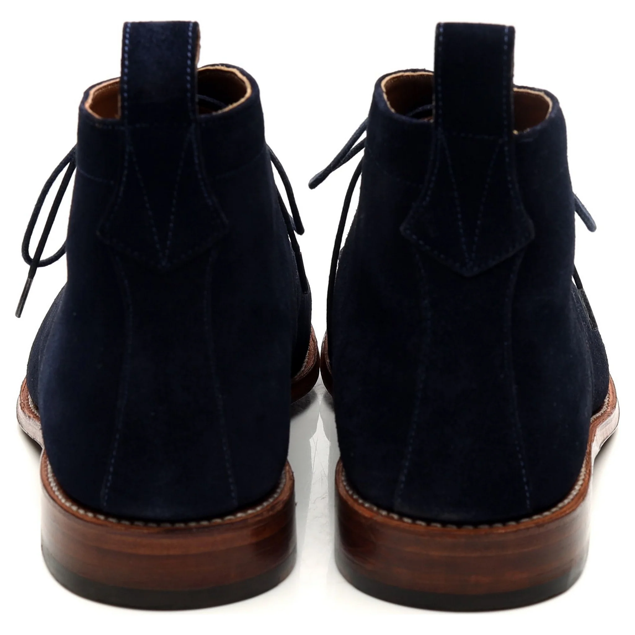 'Marcus' Navy Blue Suede Chukka Boots UK 10 F - Image 4