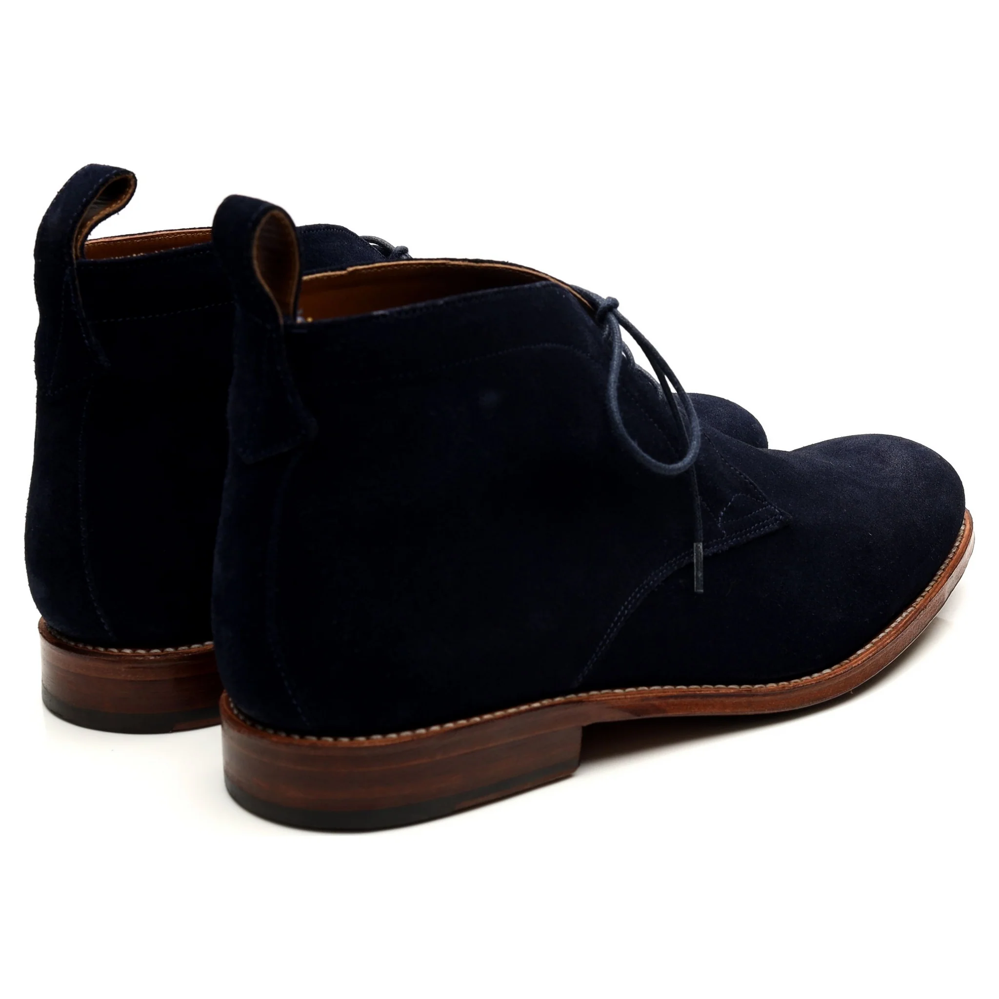 'Marcus' Navy Blue Suede Chukka Boots UK 10 F - Image 5