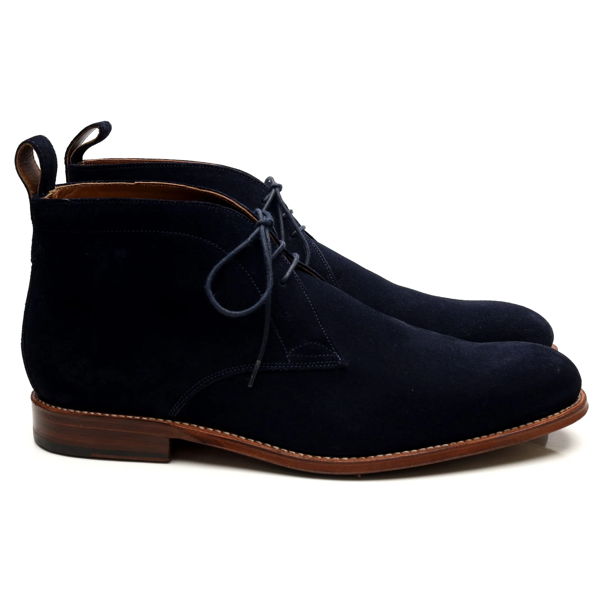 'Marcus' Navy Blue Suede Chukka Boots UK 10 F - Image 6