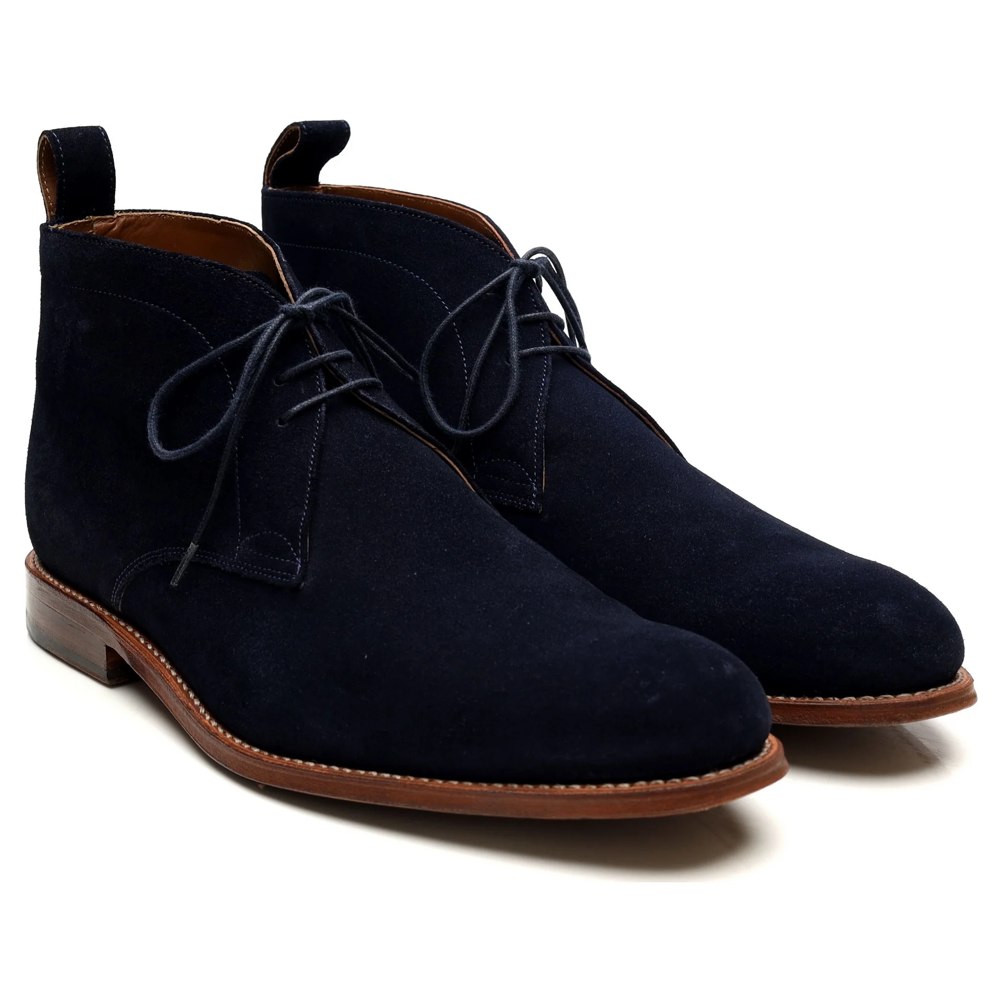 'Marcus' Navy Blue Suede Chukka Boots UK 10 F - Image 7