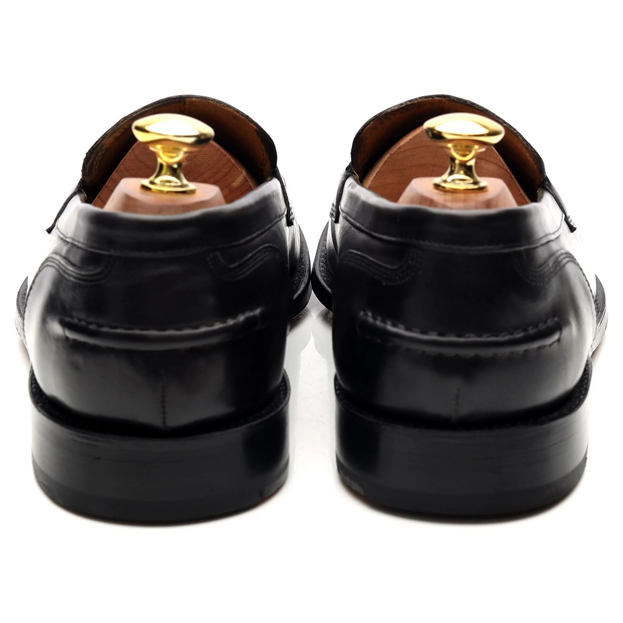 'Maxwell' Dark Grey Leather Loafers UK 8 E - Image 5
