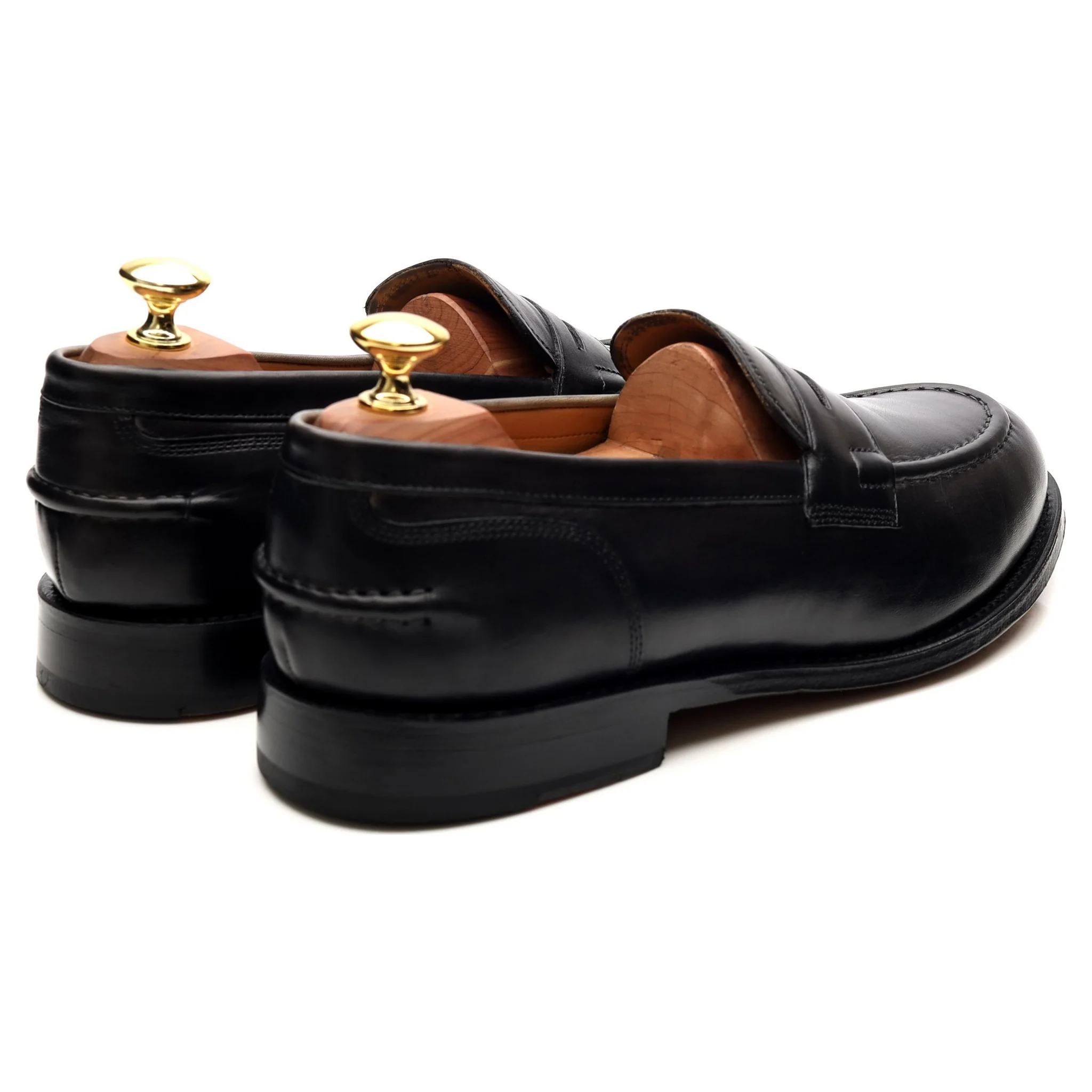 'Maxwell' Dark Grey Leather Loafers UK 8 E - Image 6