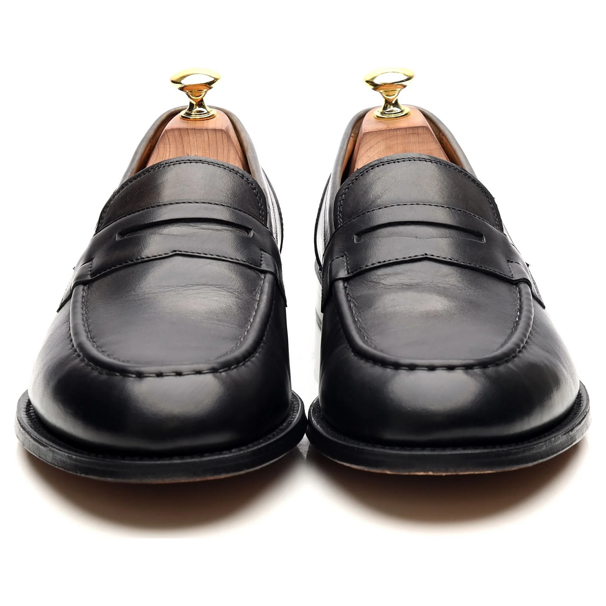 'Maxwell' Dark Grey Leather Loafers UK 8 E - Image 9