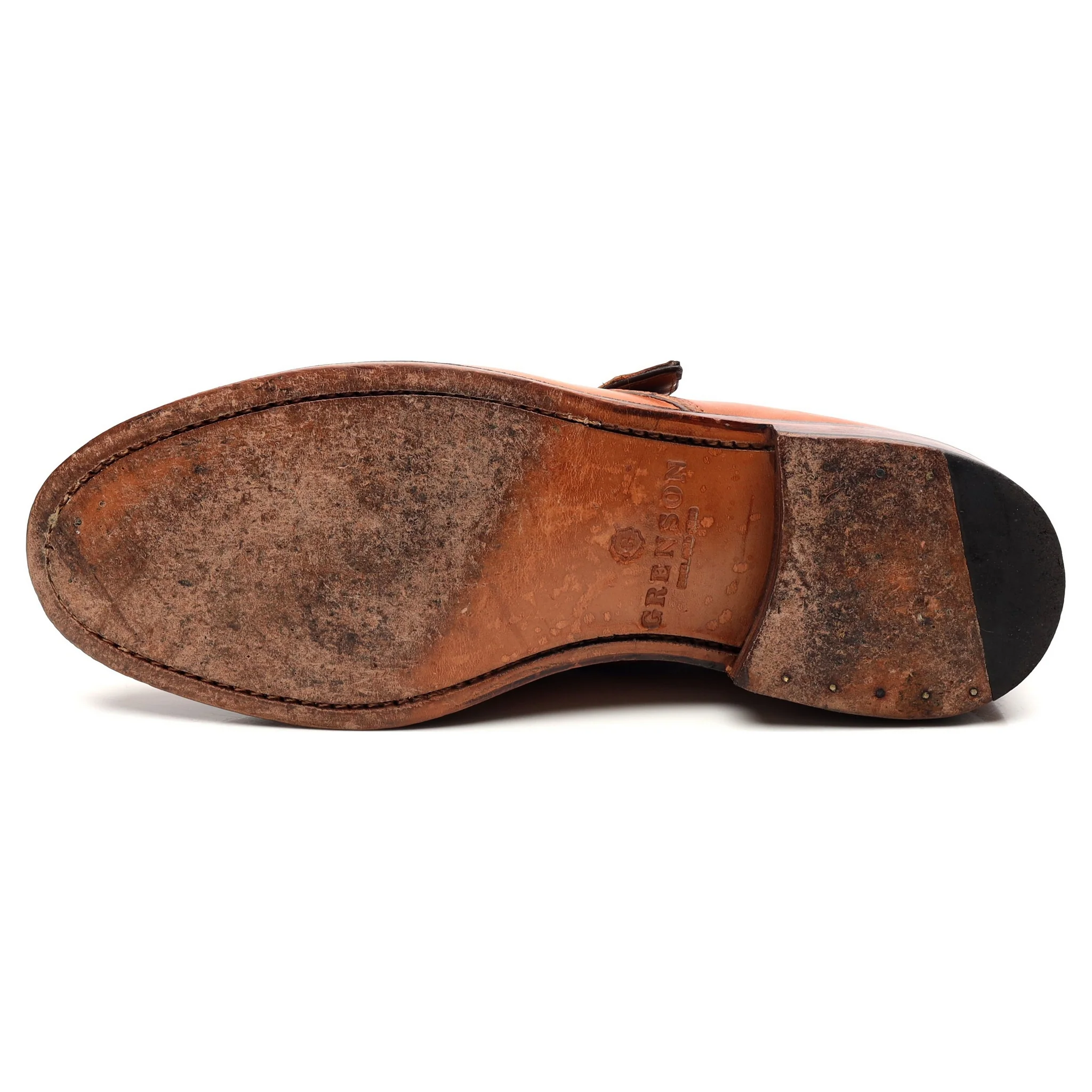 'Nathan' Tan Brown Leather Monk Strap UK 9 G - Image 10