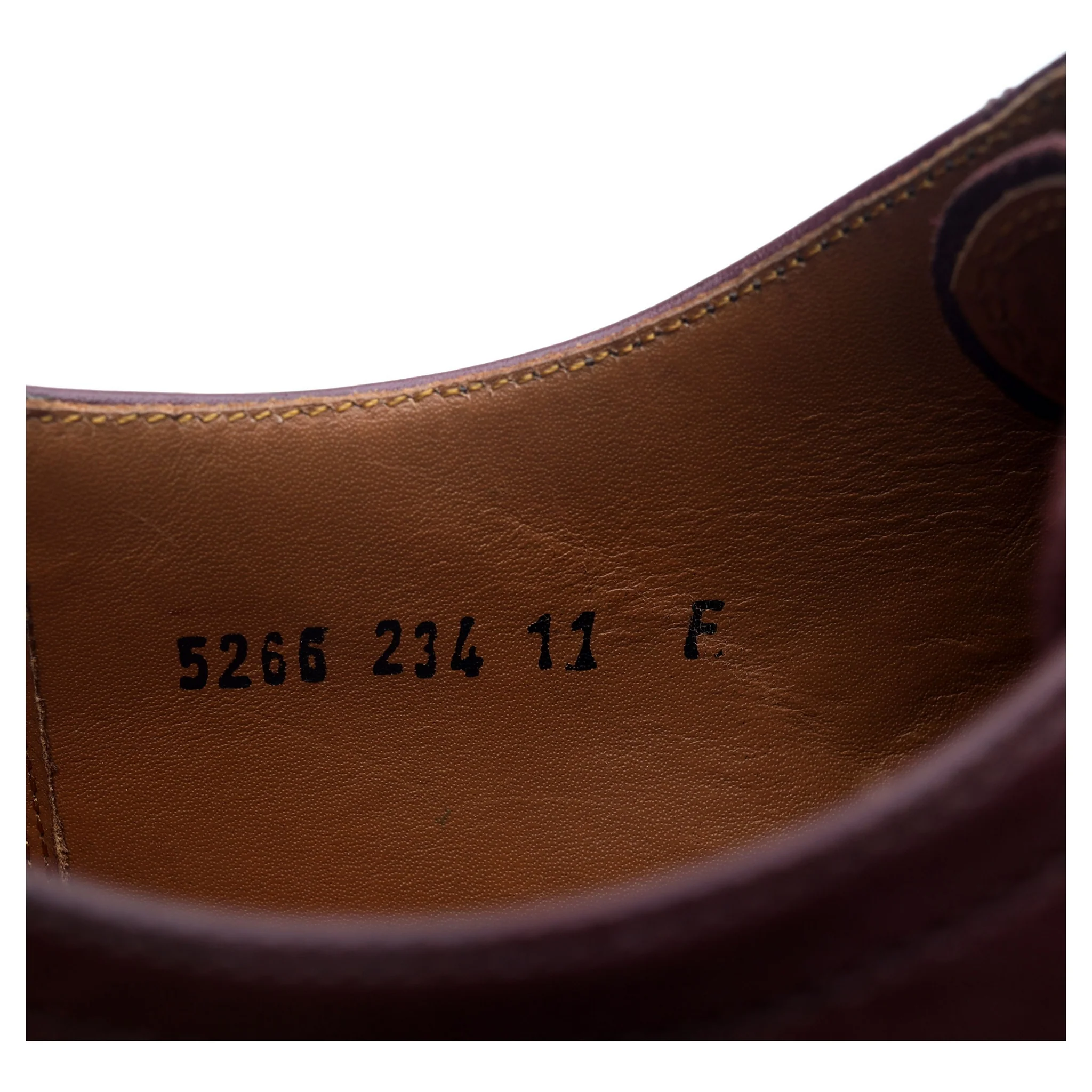 'Rhys' Burgundy Leather Derby UK 11 F - Image 13