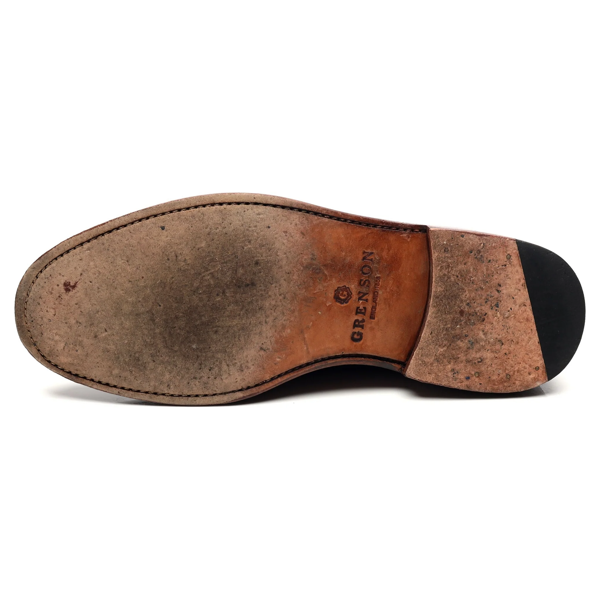 'Sid' Burgundy Leather Derby Brogues UK 9 G - Image 10