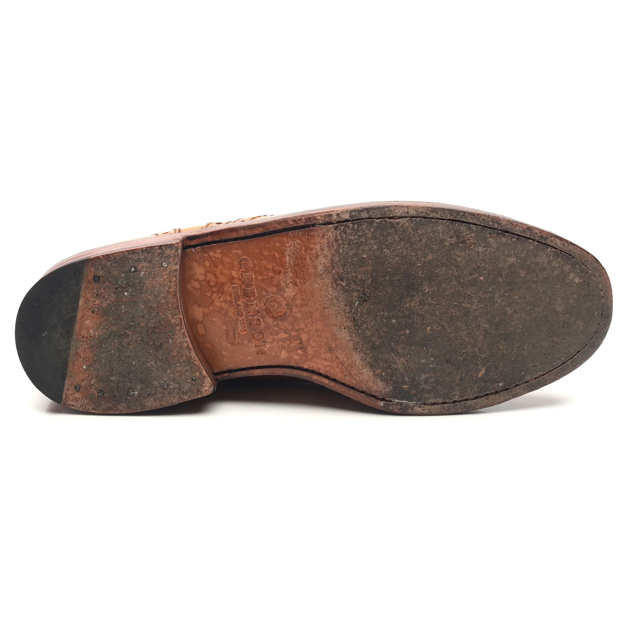 'Stanley' Tan Brown Leather Brogues UK 9 G - Image 11