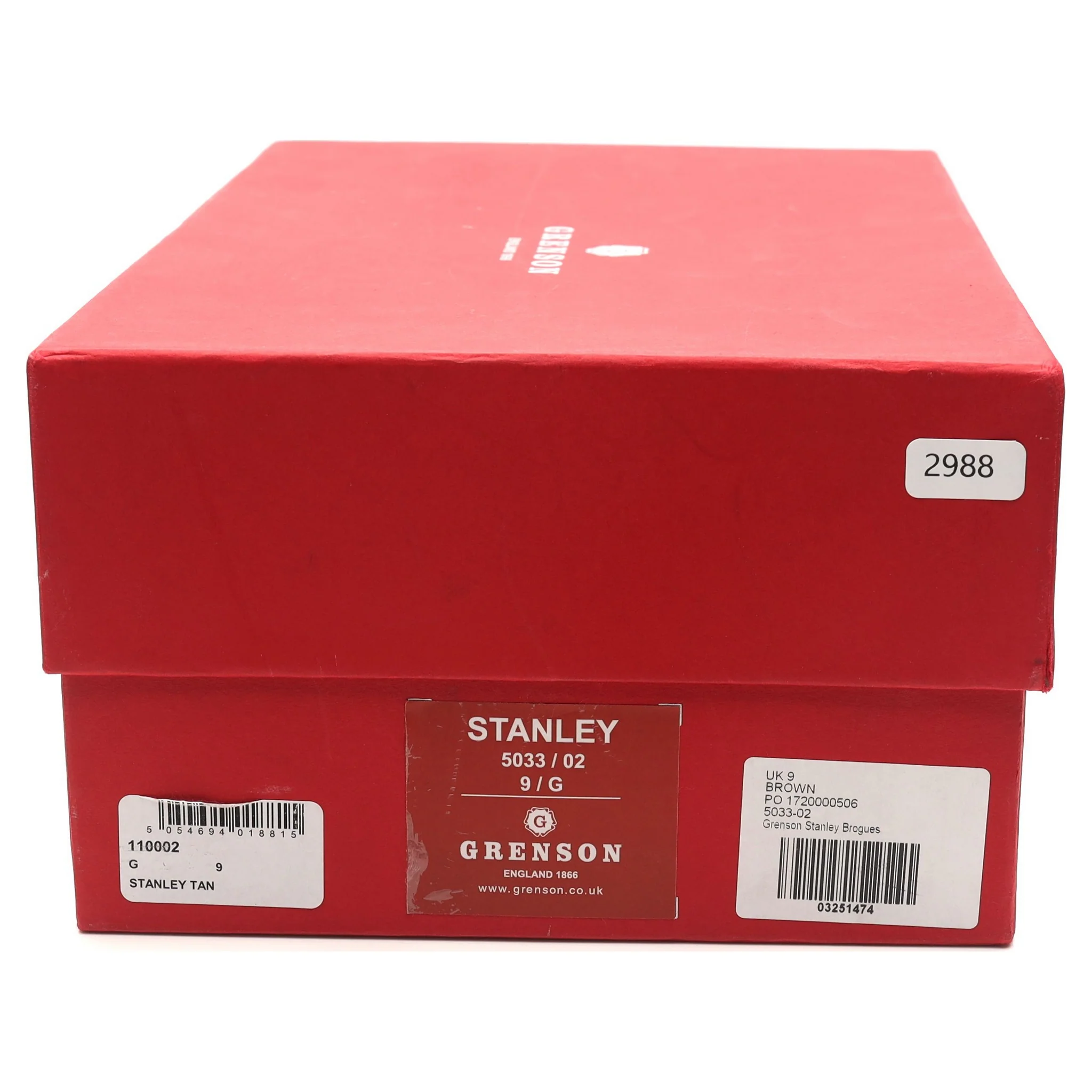 'Stanley' Tan Brown Leather Brogues UK 9 G - Image 14