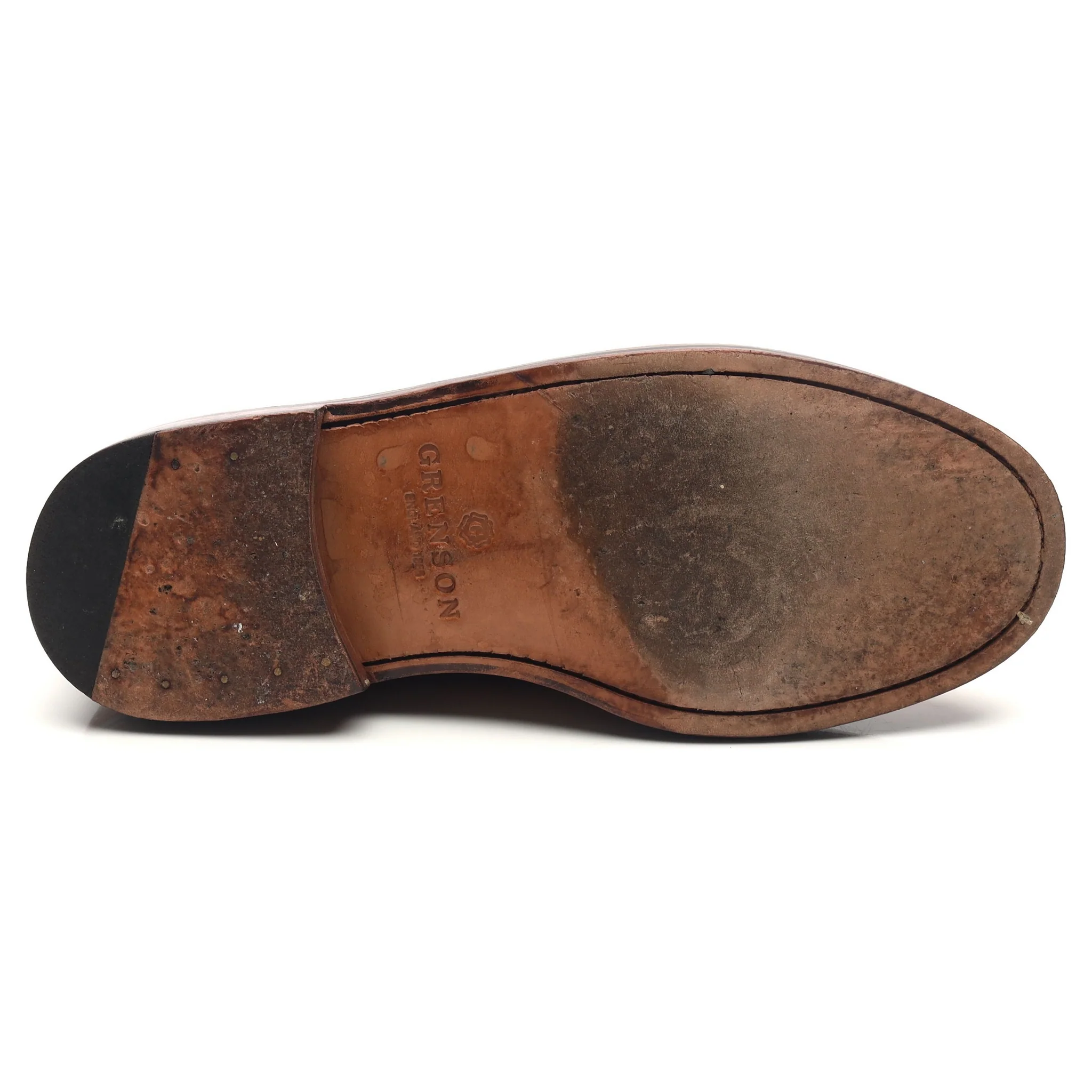 'Curt' Tan Brown Leather Derby UK 8 G - Image 11