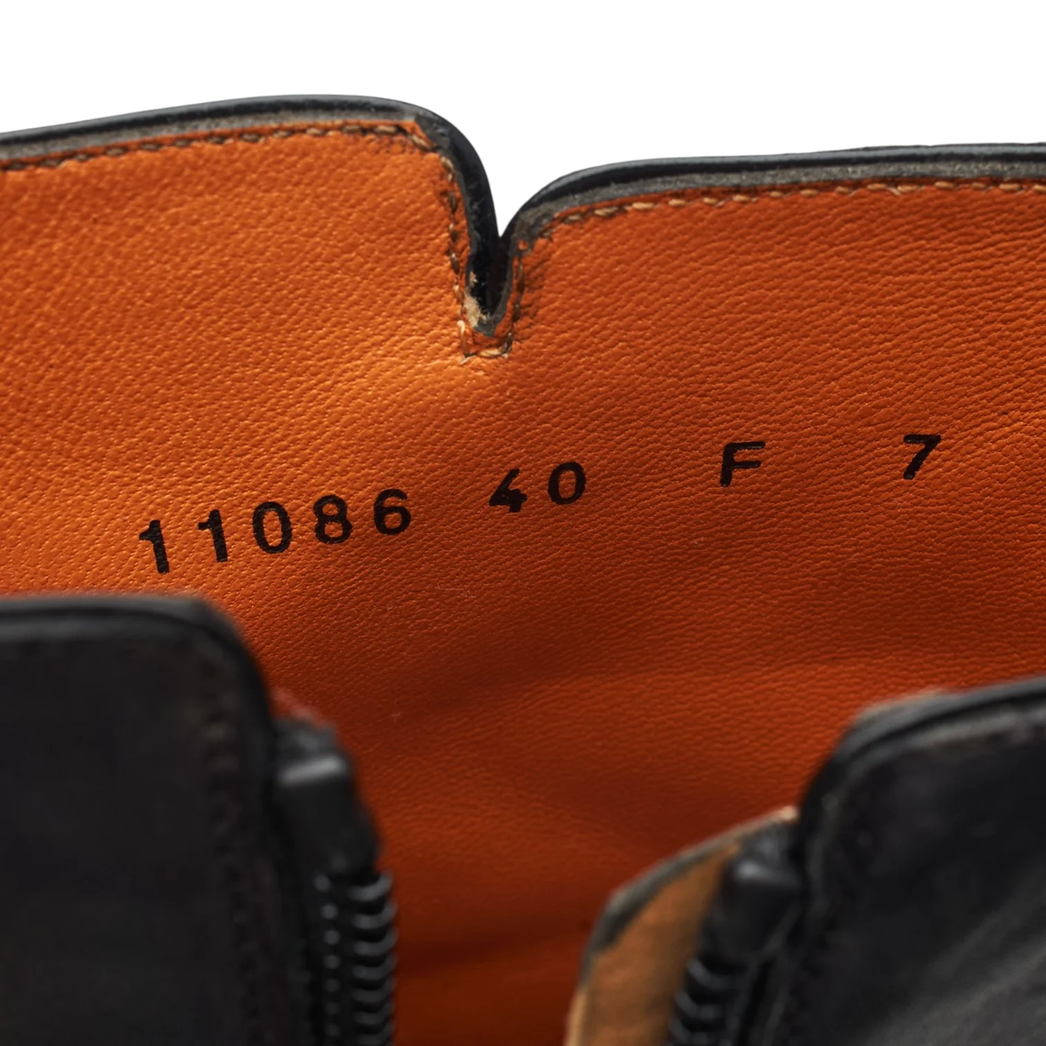 Dark Grey Leather Zip-up Jodhpur Boots UK 7 F - Image 7