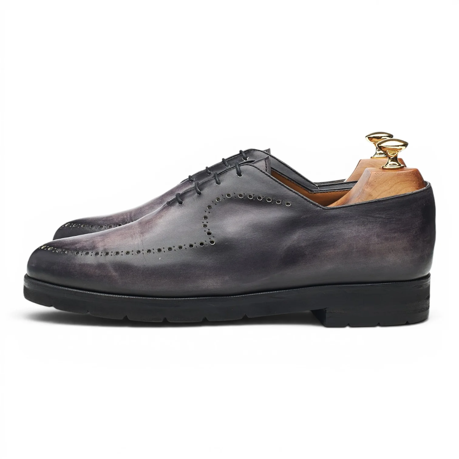 'New Physio Neo Oxford' Grey Patina Leather Wholecut Oxford UK 9.5 - Image 3