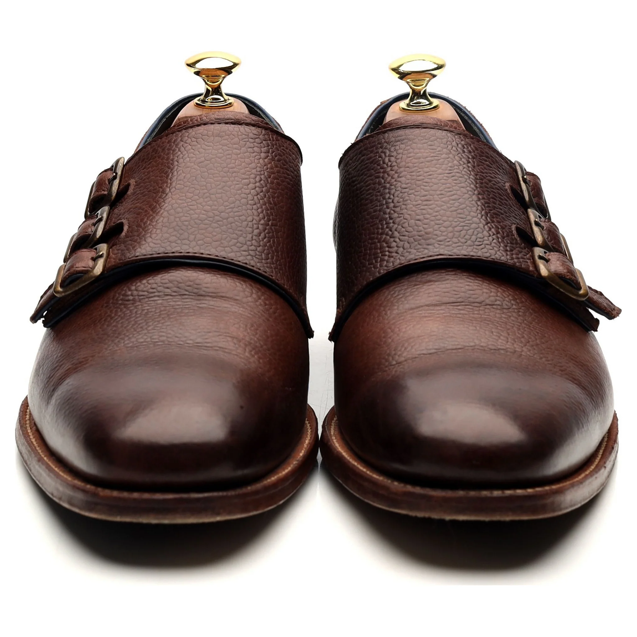 'Groundhog Blues' Dark Brown Leather Triple Monk Strap UK 8.5 F - Image 8