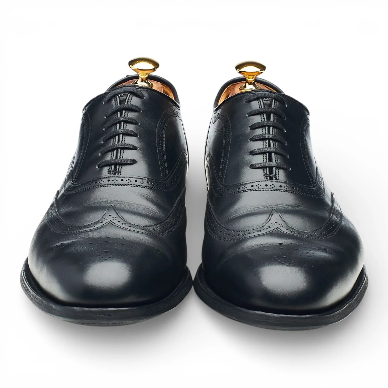'Gunthorpe' Black Leather Oxford Brogues UK 10 G - Image 2