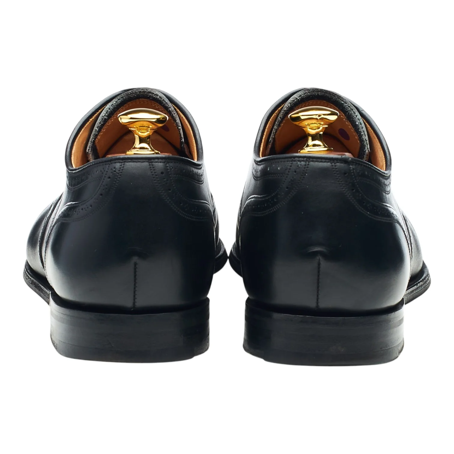 'Gunthorpe' Black Leather Oxford Brogues UK 10 G - Image 4