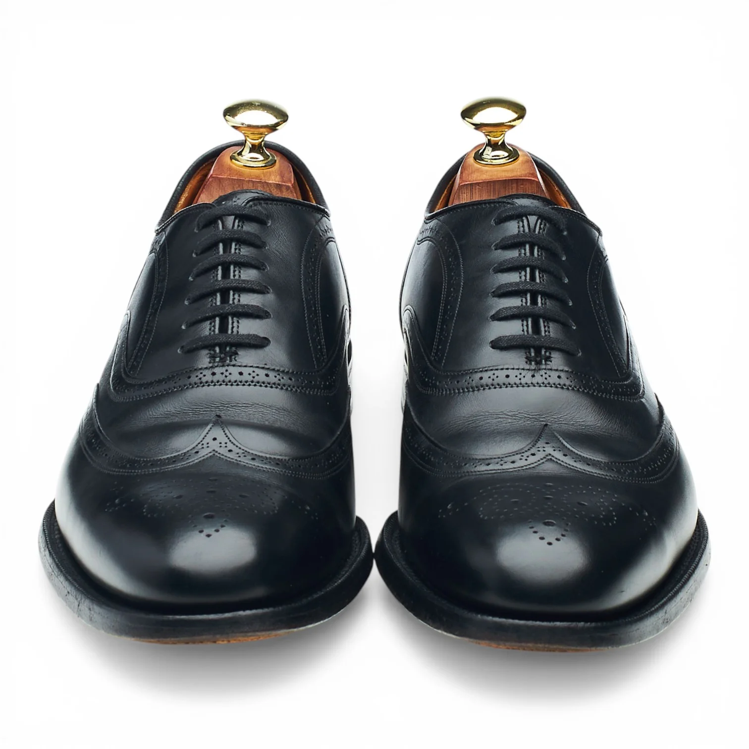 'Gunthorpe' Black Leather Oxford Brogues UK 7 G - Image 2