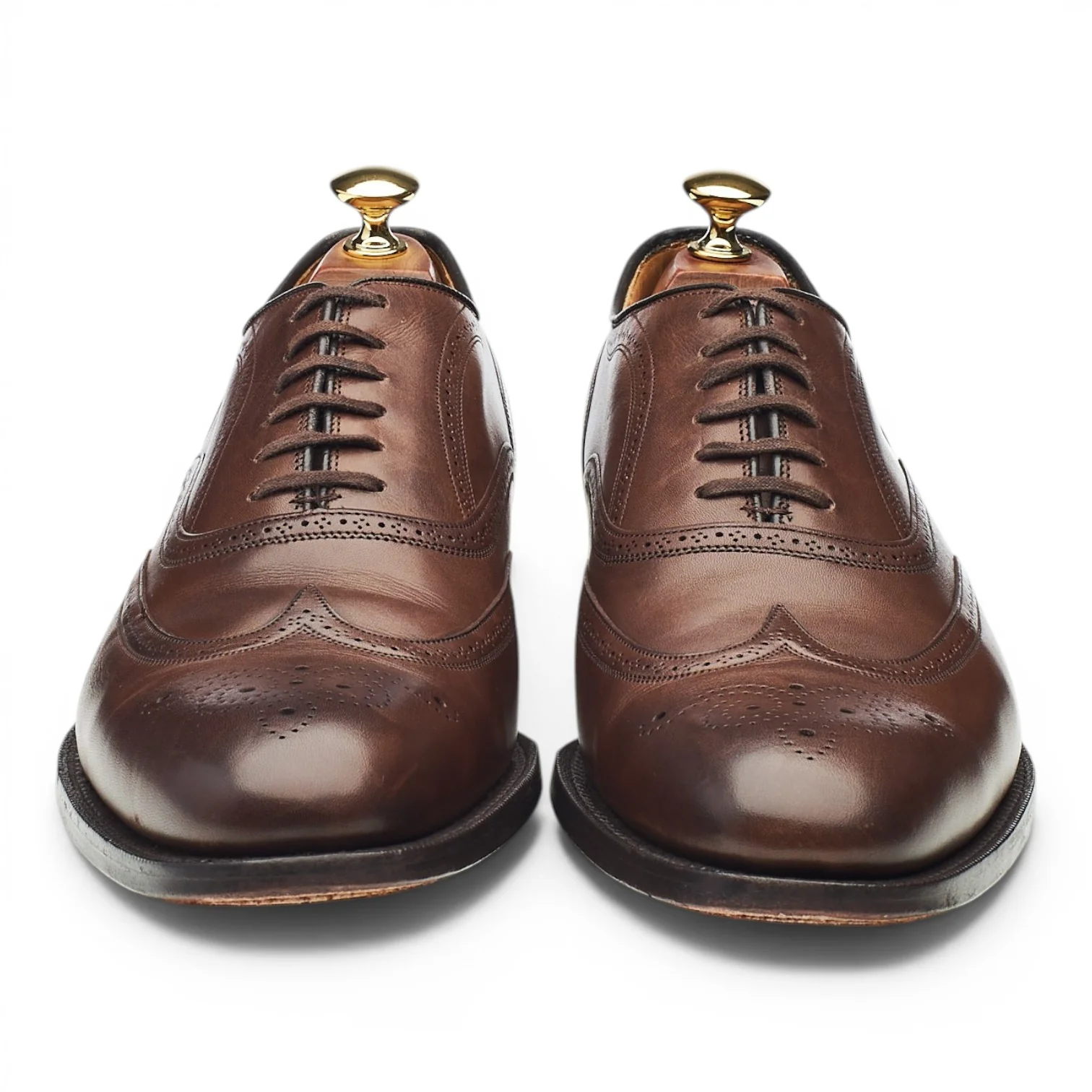 'Gunthorpe' Brown Leather Oxford Brogues UK 9 F - Image 2