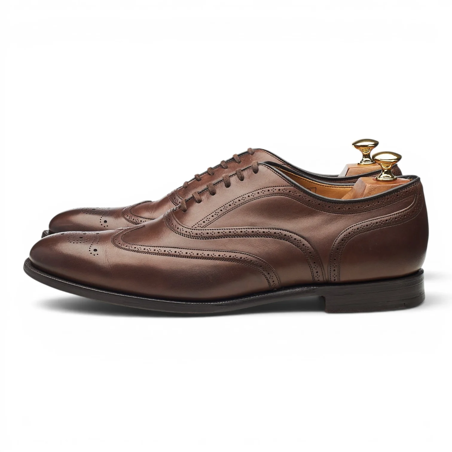 'Gunthorpe' Brown Leather Oxford Brogues UK 9 F - Image 3