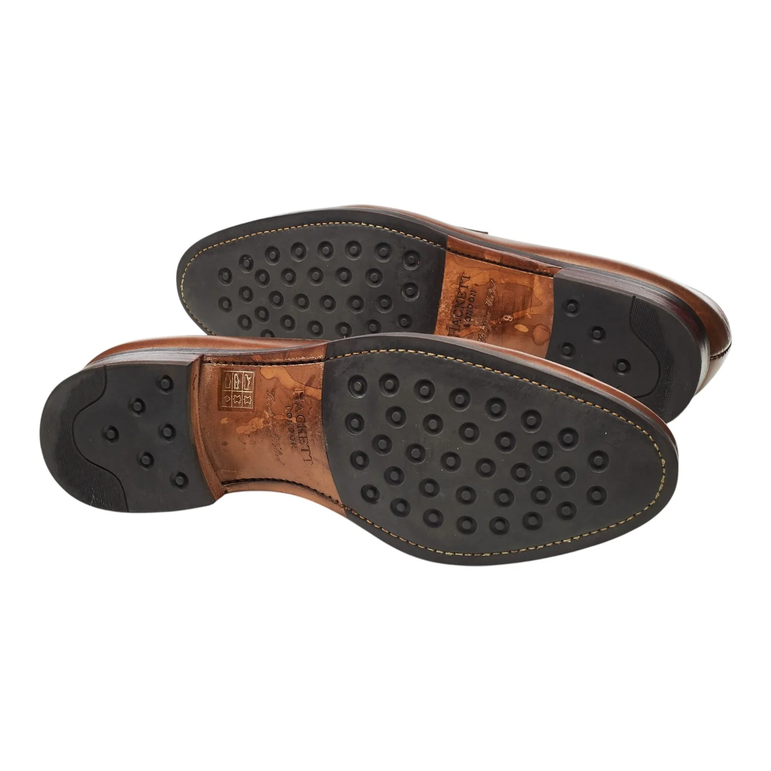 Hackett '80487' Brown Leather Loafers UK 9 - Image 5