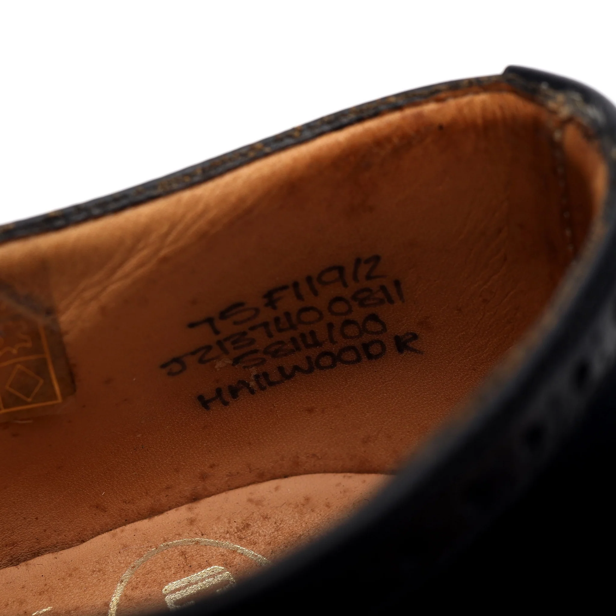'Hailwood' Black Leather Oxford Brogues UK 7.5 F - Image 7