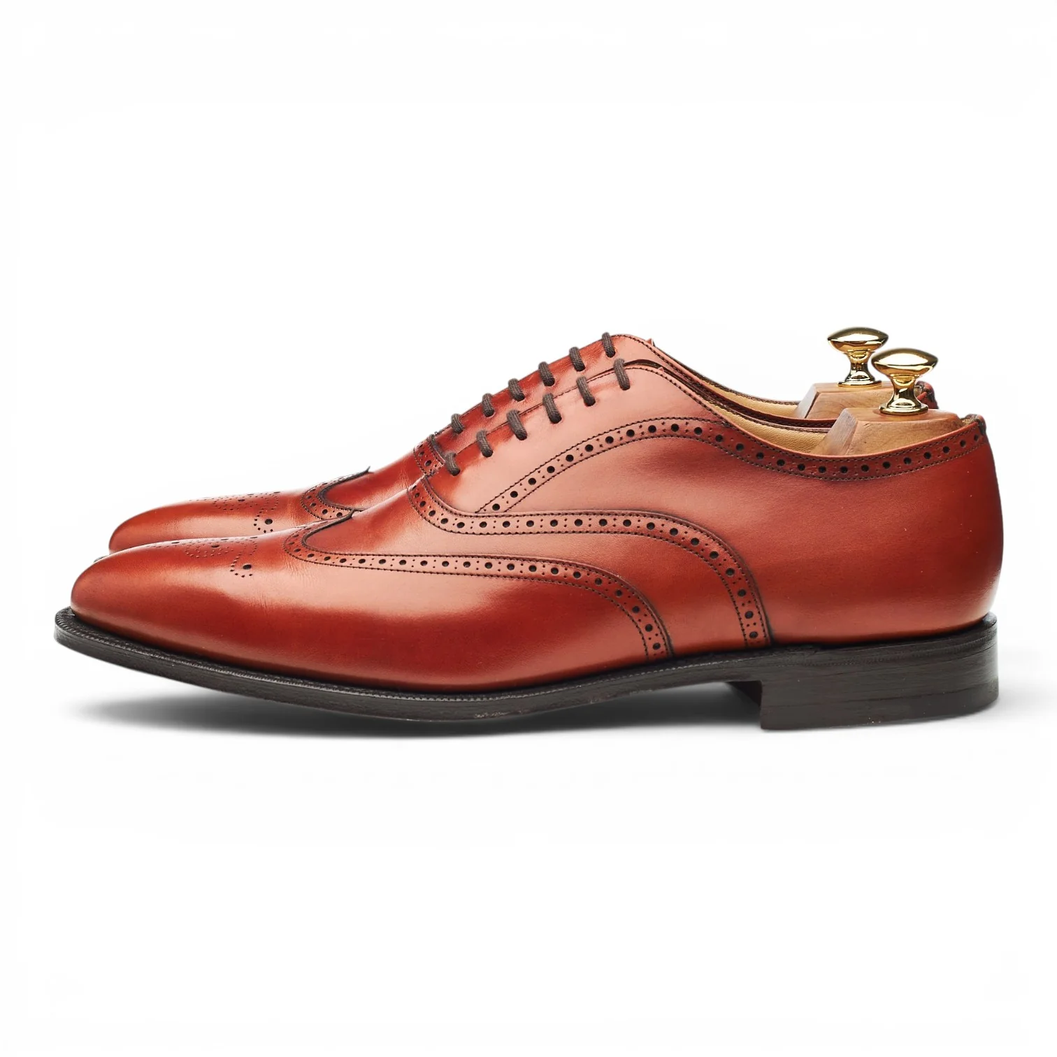 'Hailwood' Tan Brown Leather Oxford Brogues UK 9.5 F - Image 3