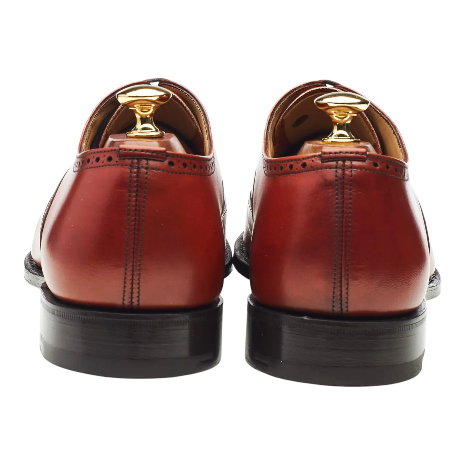 'Hailwood' Tan Brown Leather Oxford Brogues UK 9.5 F - Image 4
