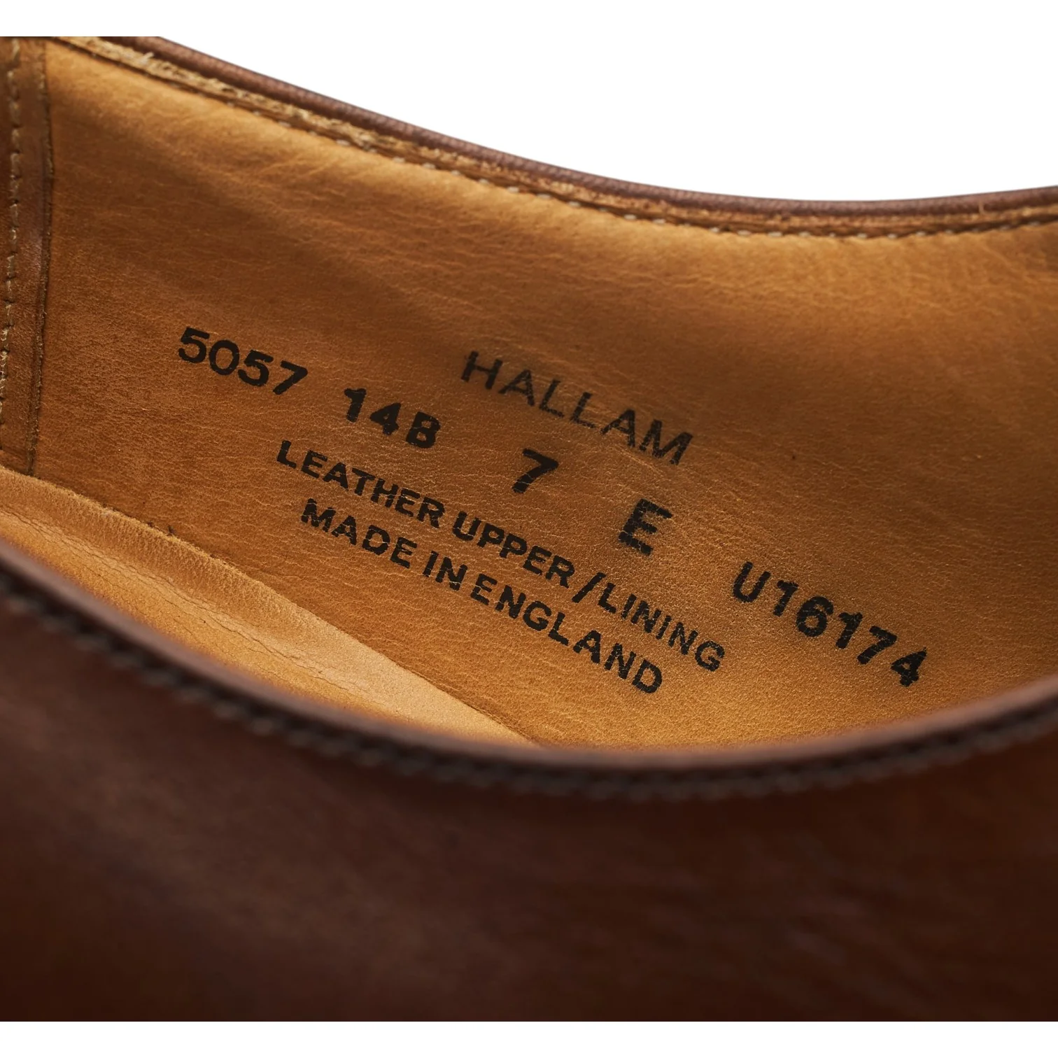 'Hallam' Dark Brown Leather Oxford UK 7 E - Image 7