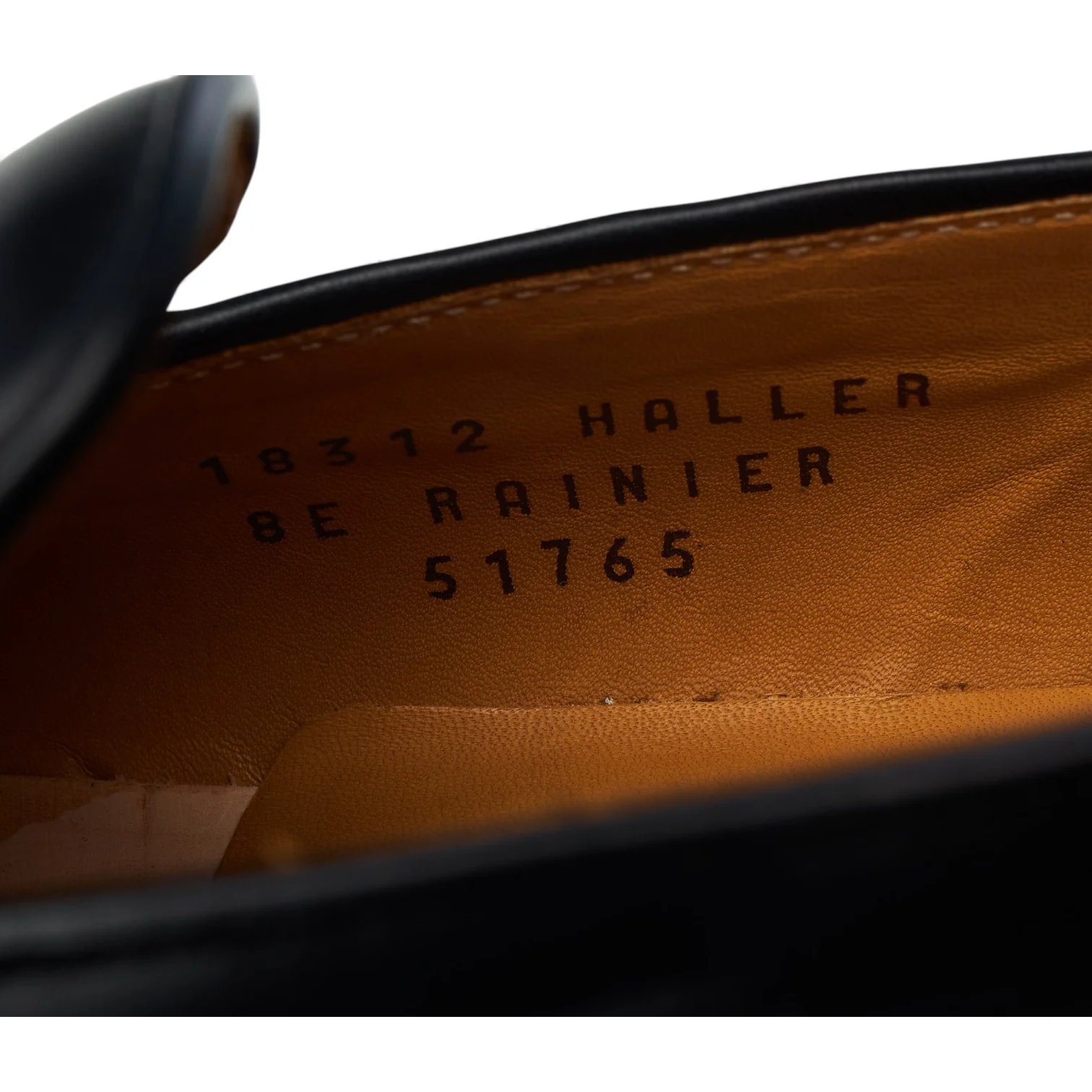 'Haller' Black Leather Tassel Loafers UK 8 E - Image 7
