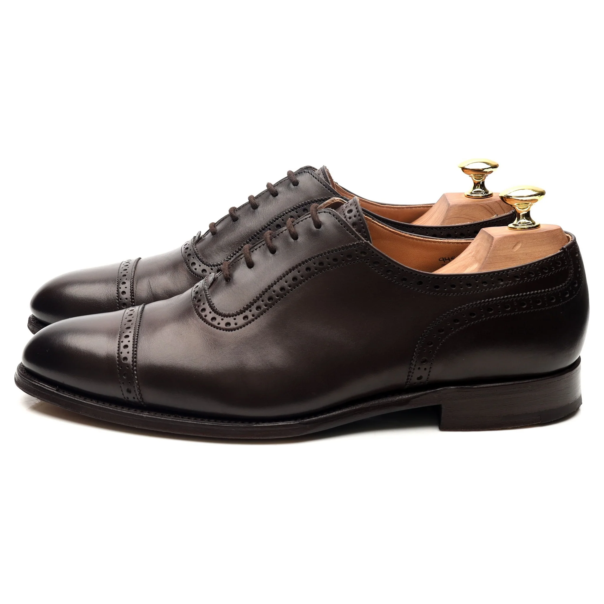 'Hamilton' Dark Brown Leather Oxford UK 8.5 - Image 2