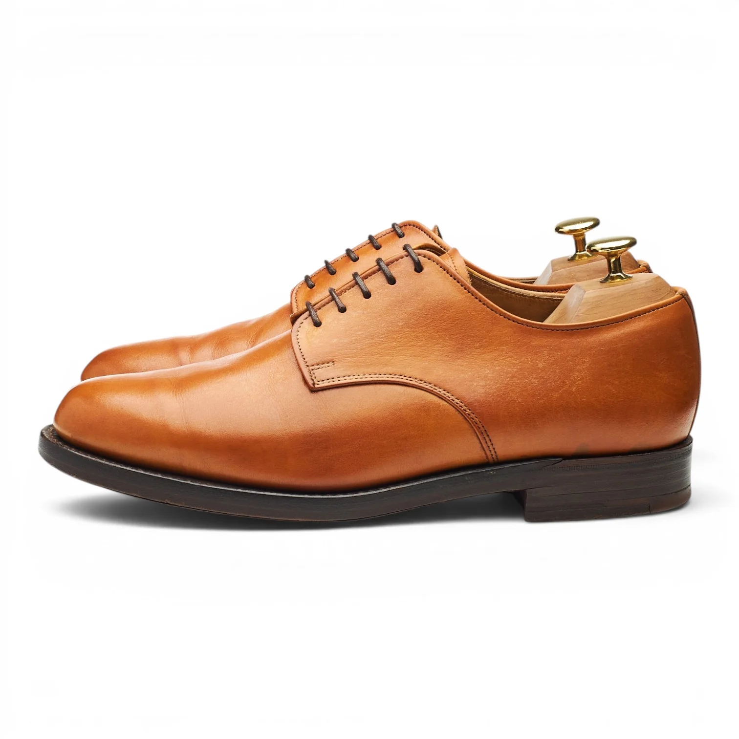 'Harewood' Tan Brown Leather Derby UK 8.5 FX - Image 3